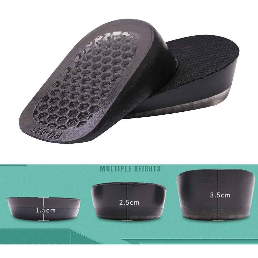 Silicone Height Increase Insoles Elevator Shoes Insole For Men Women 1.5cm