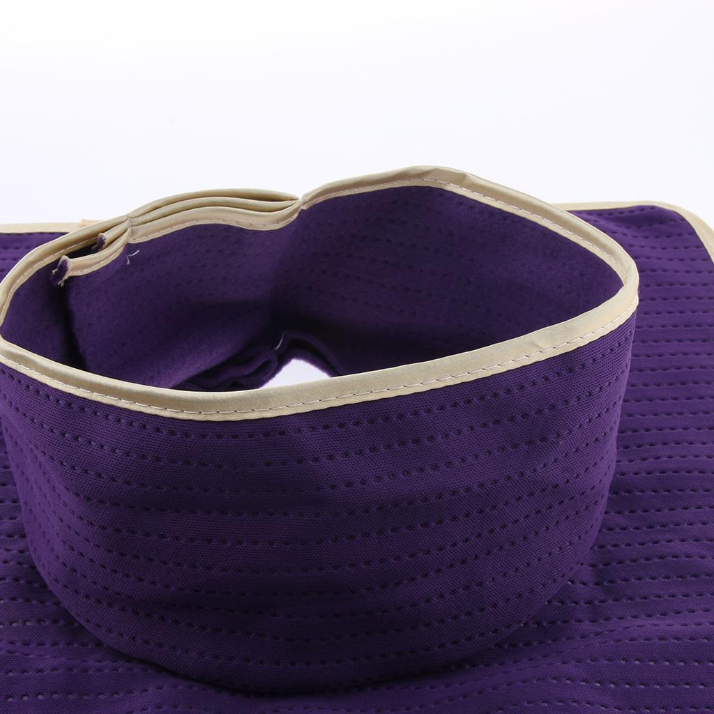Washable Reusable Massage Bed Tattoo Table Sheet Pad With Face Hole Purple