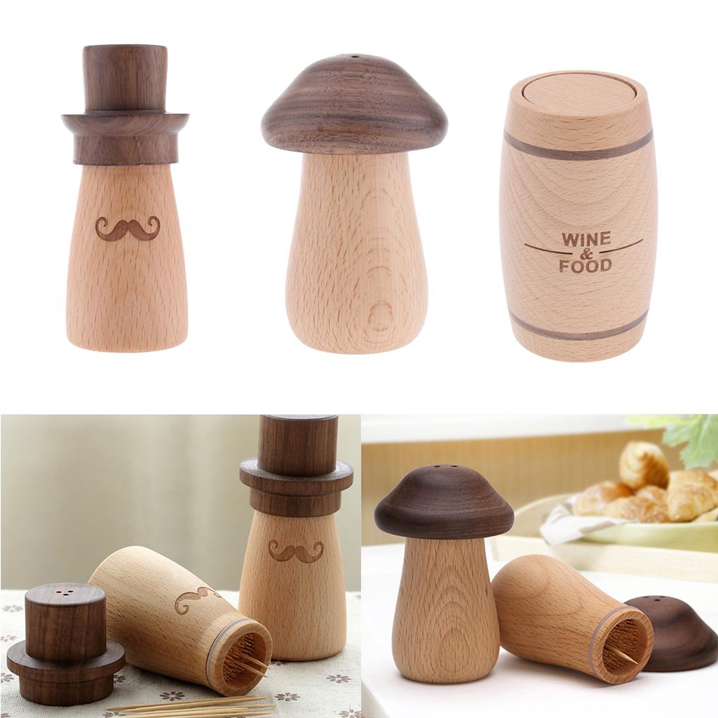 Wooden Toothpick Holder Pocket Toothpick Dispenser Organizer Storage Box 01