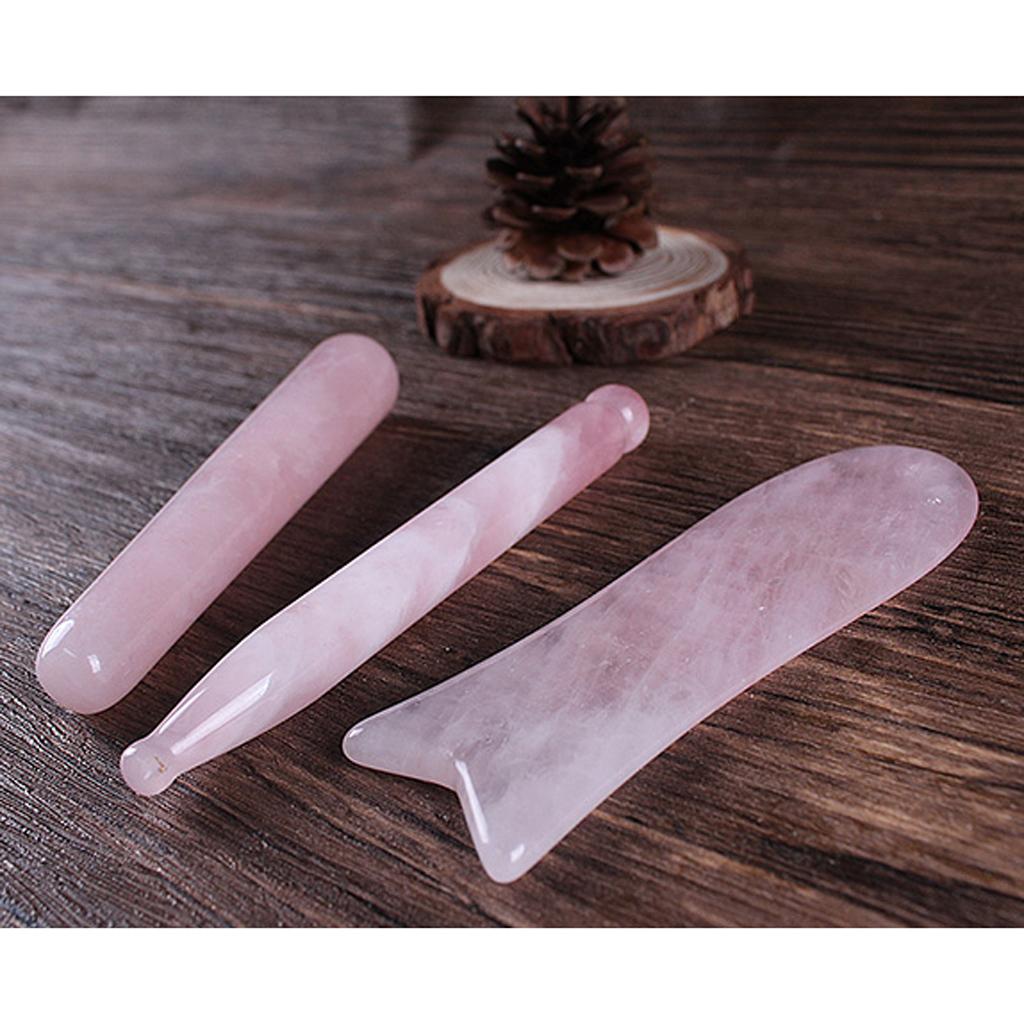 4X Beauty Salon Face Eye Whole Body Scraping Transparent Crystal GuaSha Tool