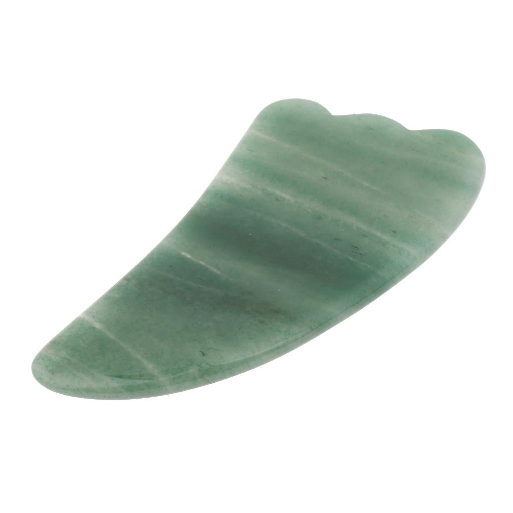 Natural Jade Guasha Board Chinese Traditional Scraping Massage Tool