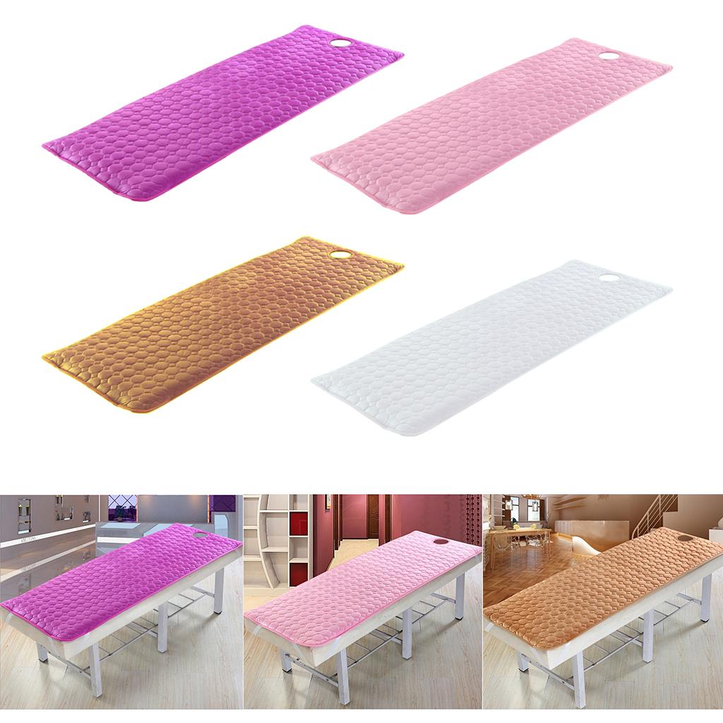 Beauty SPA Massage Bed Cover Sheet Mattress With Face Hole 190 x 80cm Purple