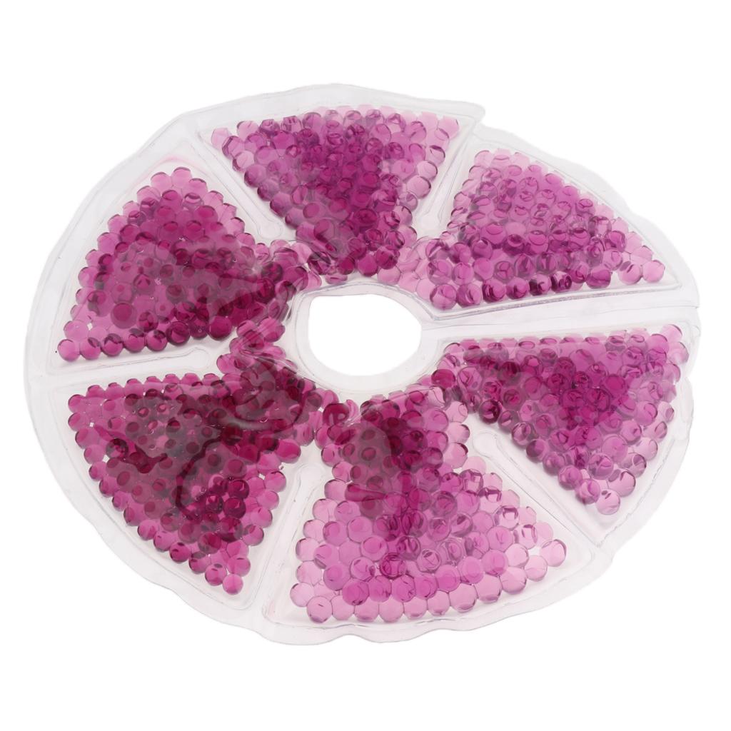 Reusable Breastfeeding Hot Cold Gel Ice Pack Pads For Nursing Mother Purple