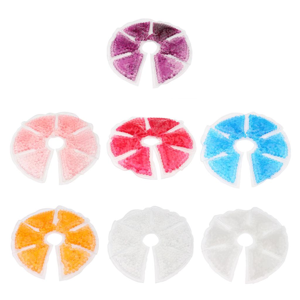 Reusable Breastfeeding Hot Cold Gel Ice Pack Pads For Nursing Mother Purple