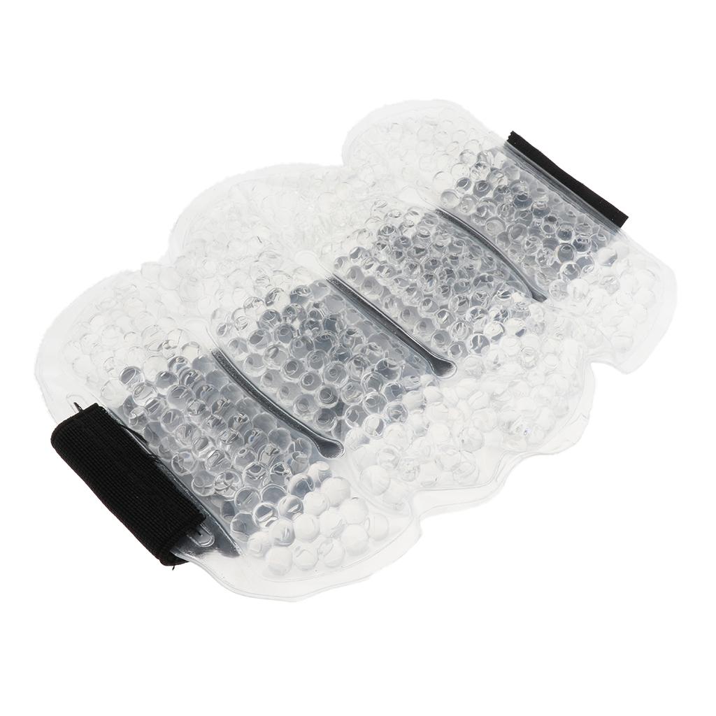 Reusable Gel Beads Hot Cold Compress Ice Pack Elbow Wrist Muscle Wrap Clear