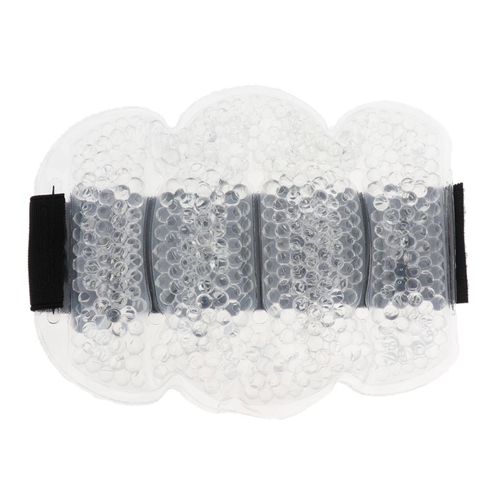 Reusable Gel Beads Hot Cold Compress Ice Pack Elbow Wrist Muscle Wrap Clear