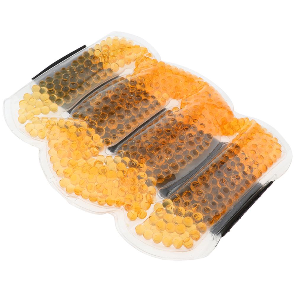 Reusable Gel Beads Hot Cold Compress Ice Pack Elbow Wrist Muscle Wrap Orange