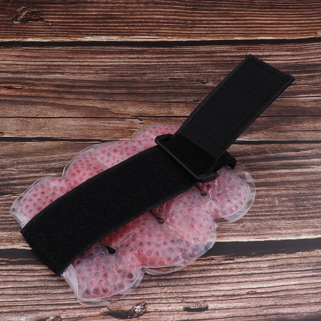 Reusable Gel Beads Hot Cold Compress Ice Pack Elbow Wrist Muscle Wrap Pink