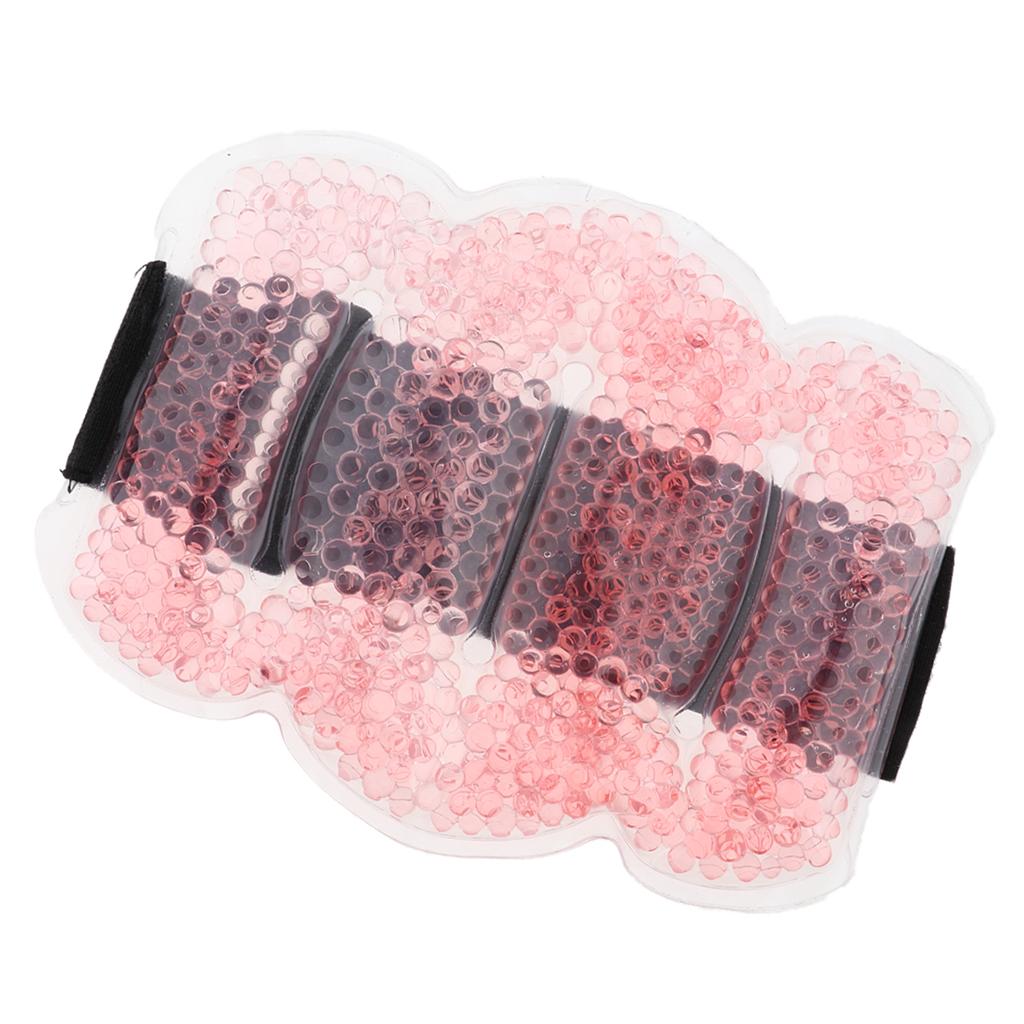 Reusable Gel Beads Hot Cold Compress Ice Pack Elbow Wrist Muscle Wrap Pink