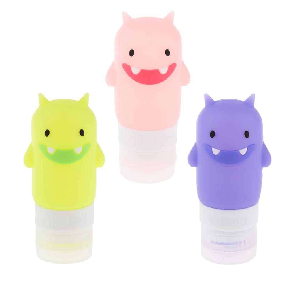 Silicone Travel Bottle Shampoo Lotion Cream Toiletries Container Green