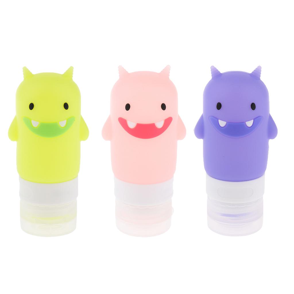 Silicone Travel Bottle Shampoo Lotion Cream Toiletries Container Green