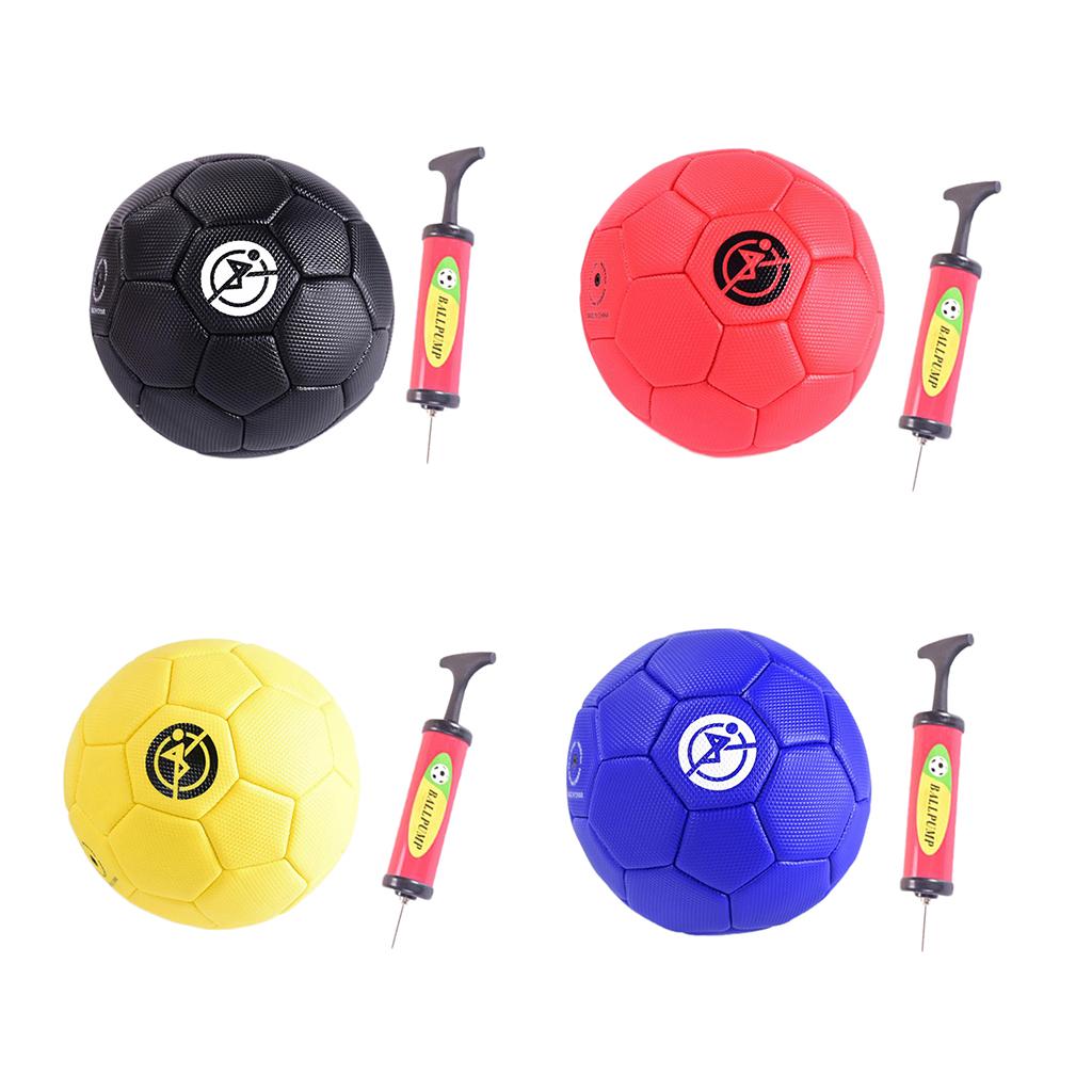Football soccer ball size 2 for kids Youth Skills Practice with Pump Yellow