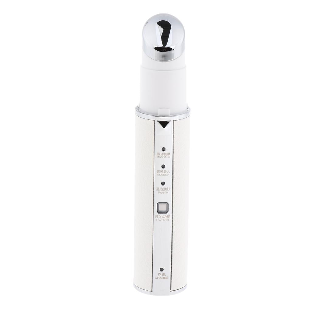 USB Electric Vibration Eye Face Massager Anti Wrinkle Lifting Massage White