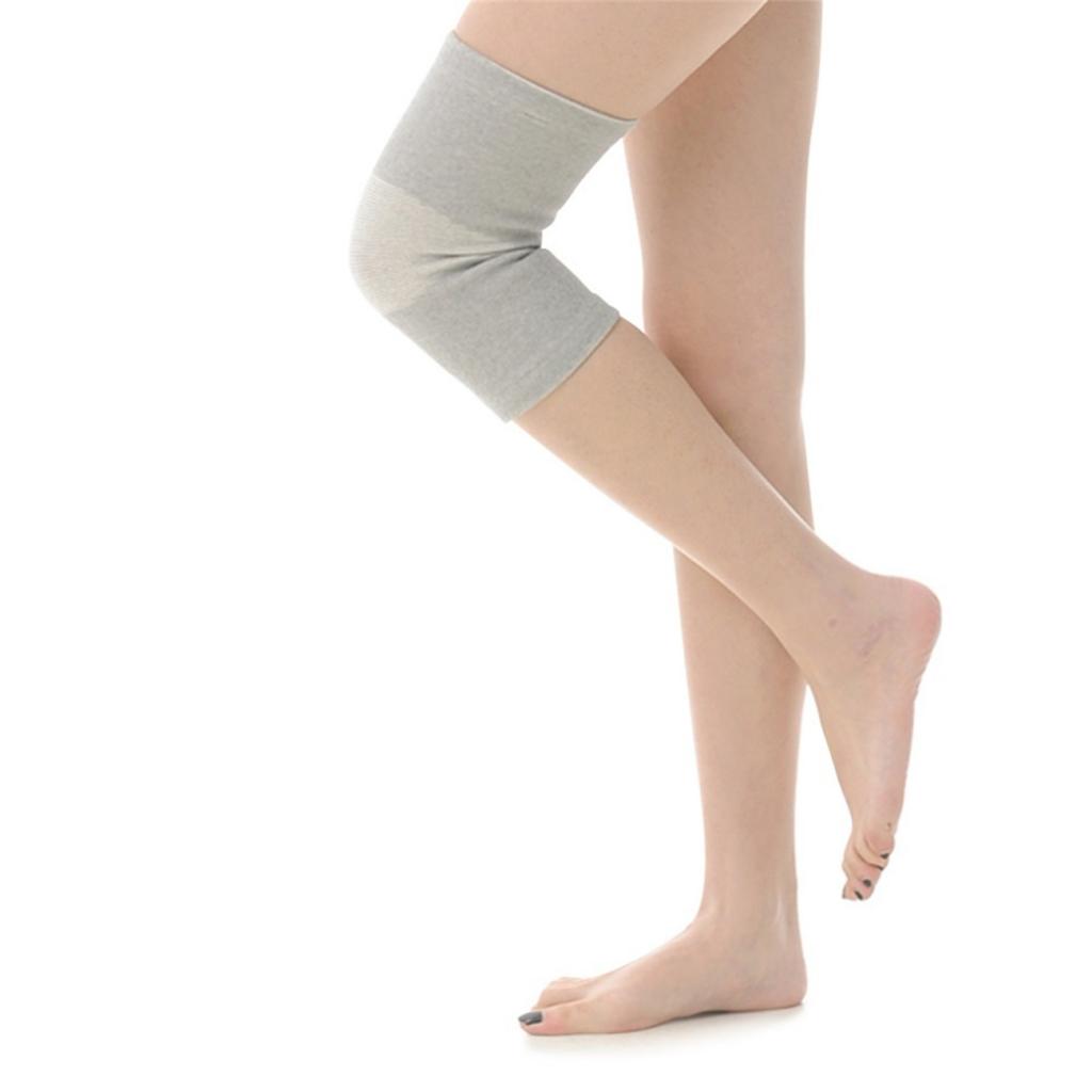 1 Pair Elastic Sports Bamboo Charcoal Knee Brace Compression Sleeves Guard L