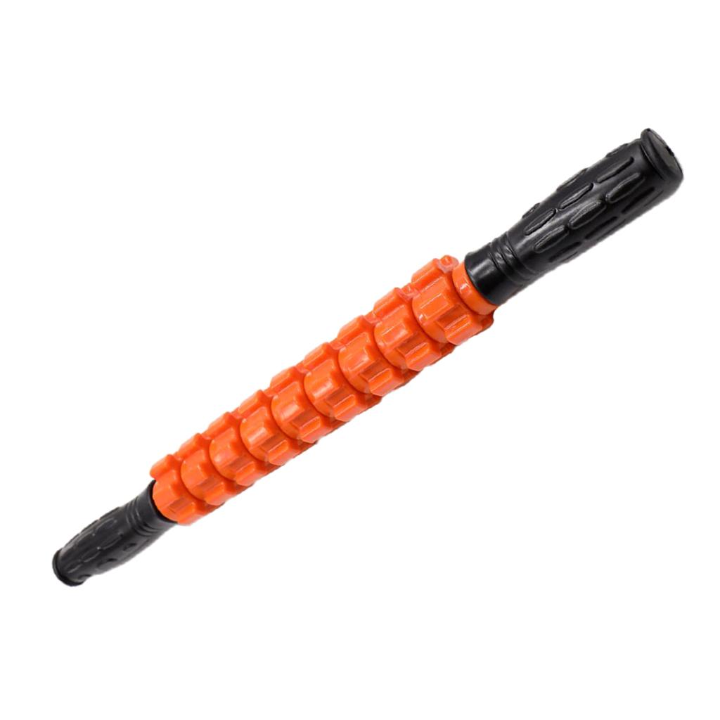 Handheld Massage Roller Stick Full Body Deep Tissue Massage Tool Orange
