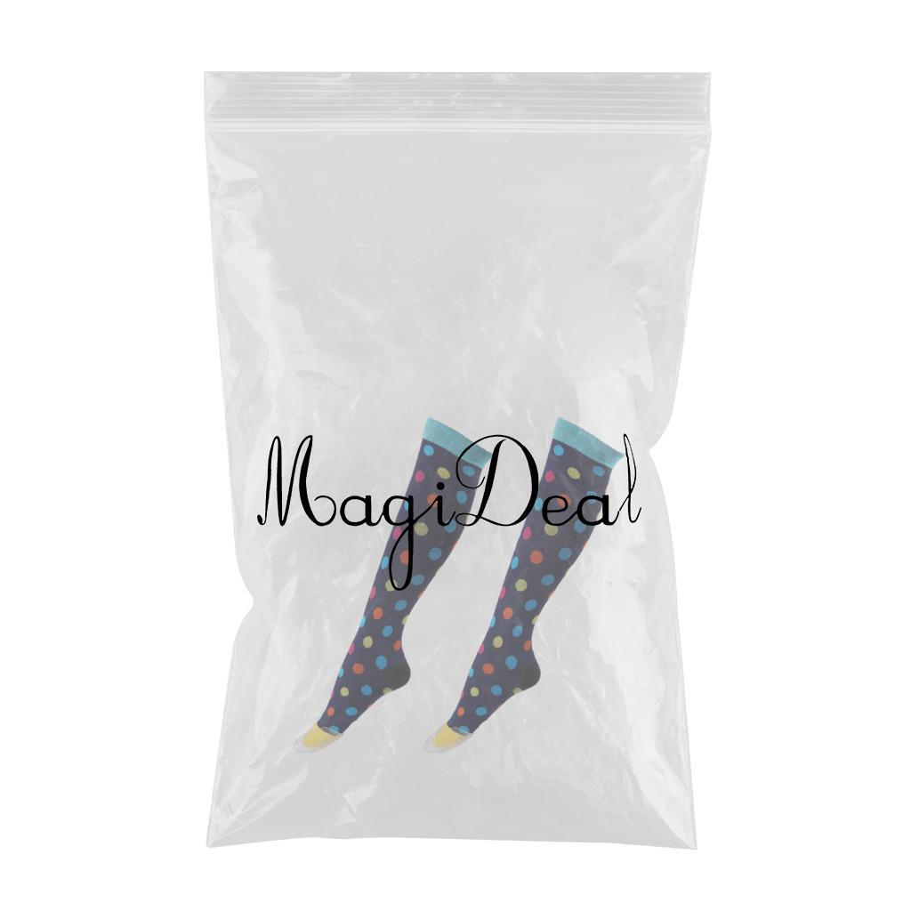1Pair Knee-High Compression Socks for Men & Women Running Flight Travel S-M