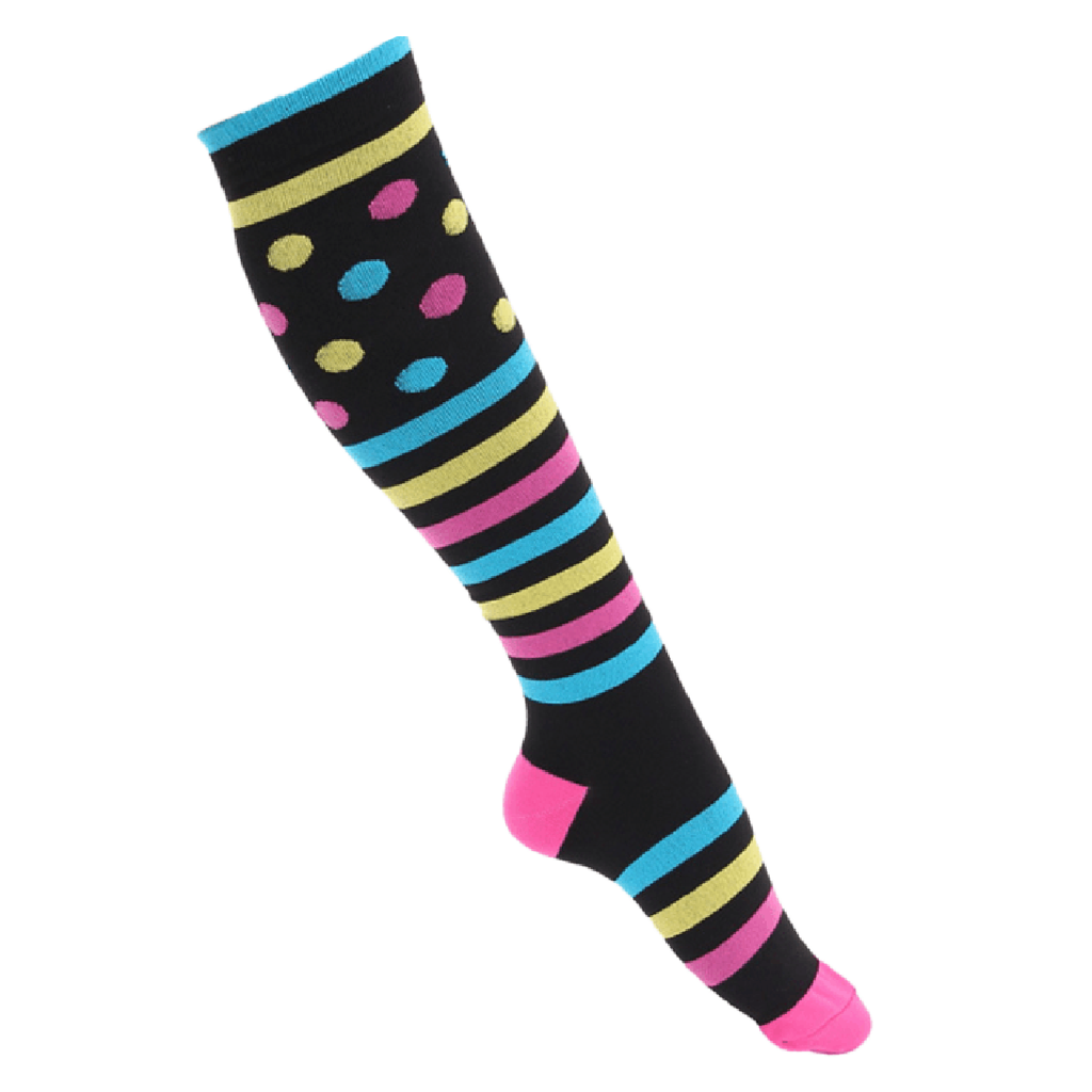 15-20 mmHg Compression Socks for Men Women Running Flight and Travel L-XL
