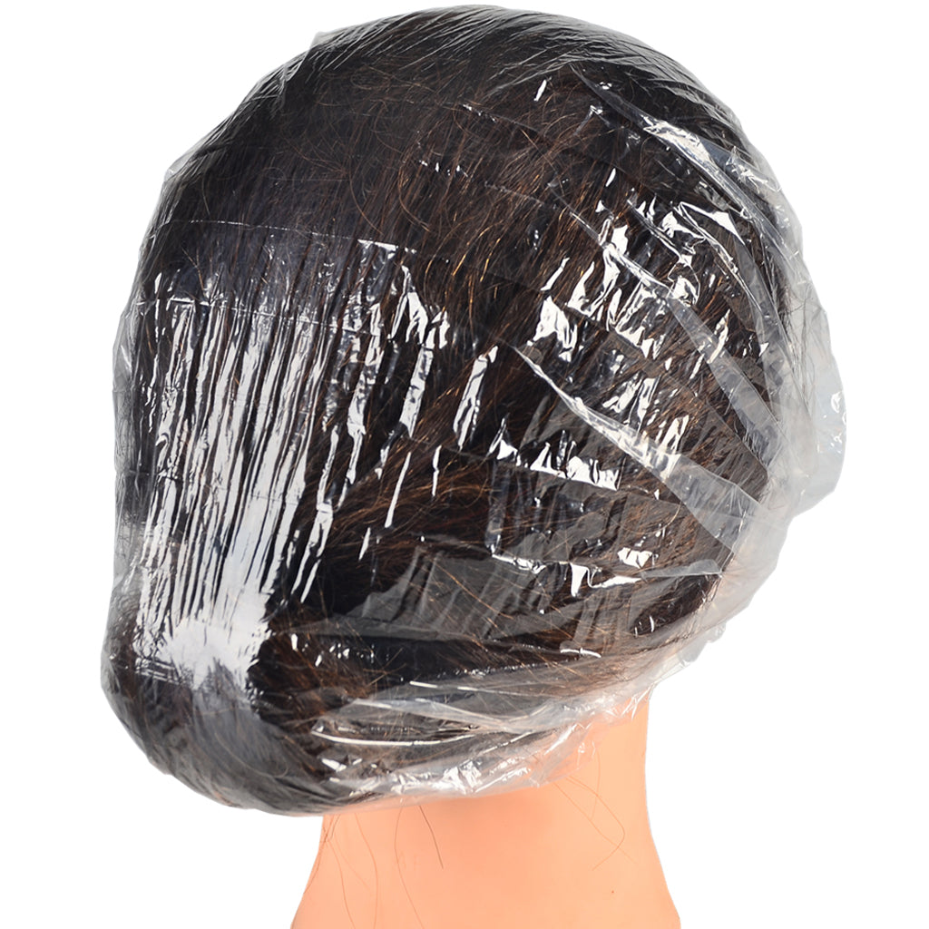 100 Pieces Waterproof Disposable Extra Large Bath Shower Caps for Men Women