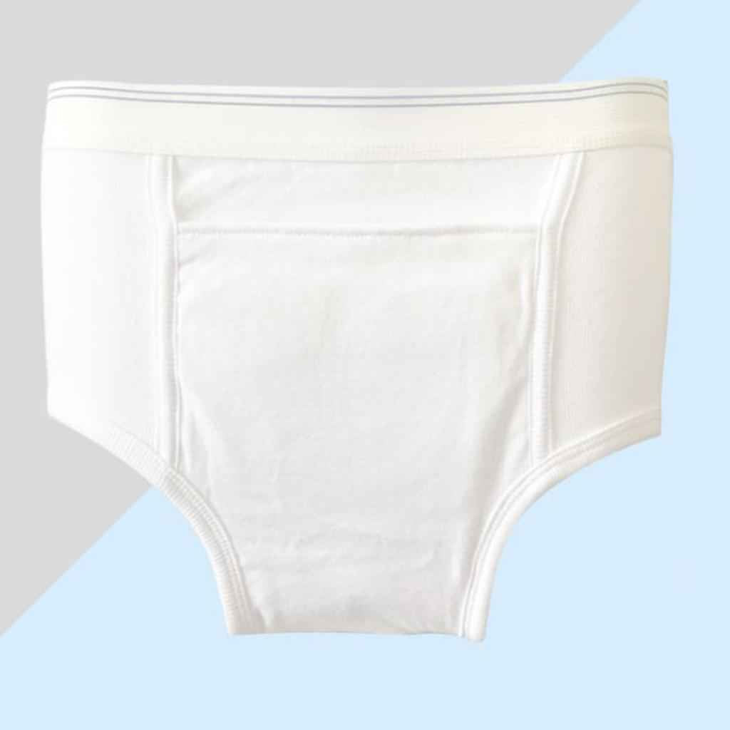 Washable Absorbency Incontinence Aid Cotton Underwear Briefs for Men XL