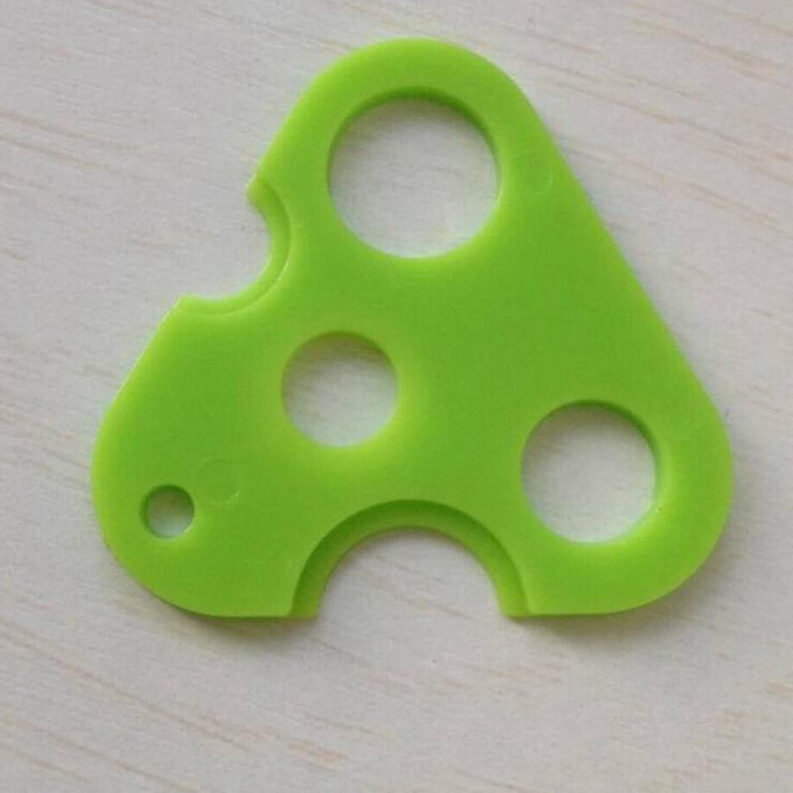 6xPlastic Essential Oil Roller Ball Bottle Opener Key Tools Triangle Green