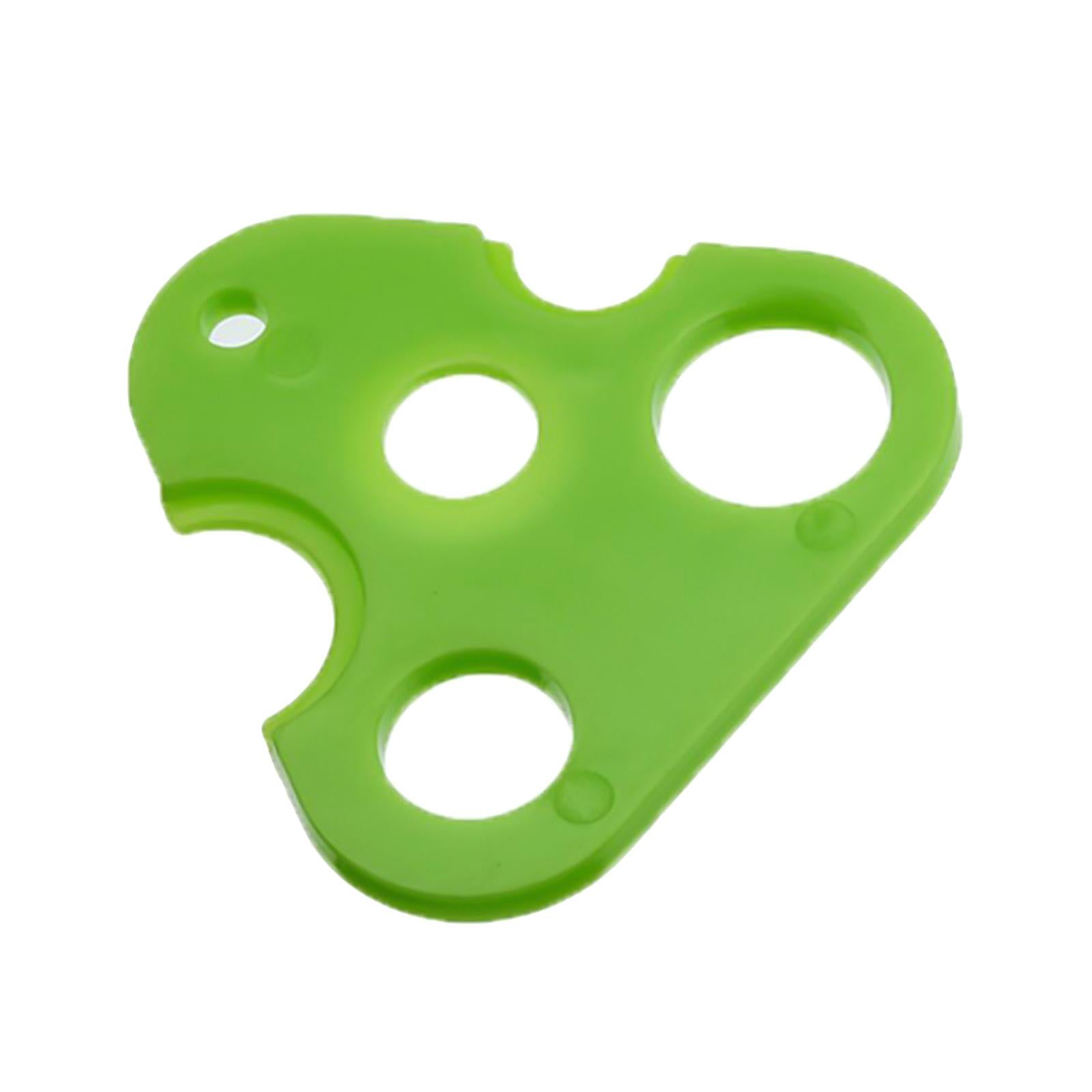 6xPlastic Essential Oil Roller Ball Bottle Opener Key Tools Triangle Green