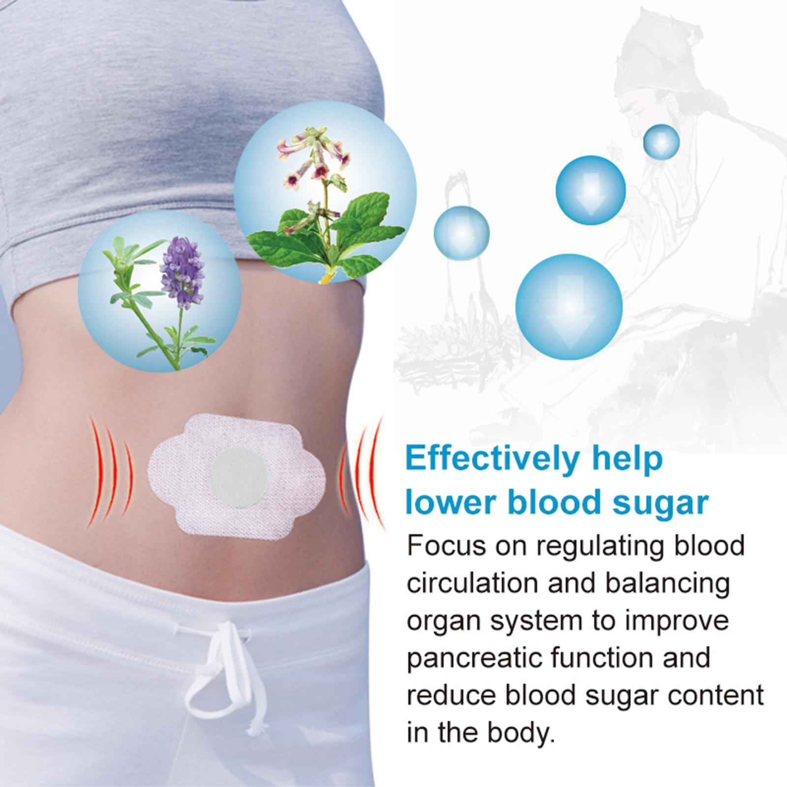 6Pcs Diabetic Patch Stabilize Blood Sugar Balance Glucose Plaster Patch Pads