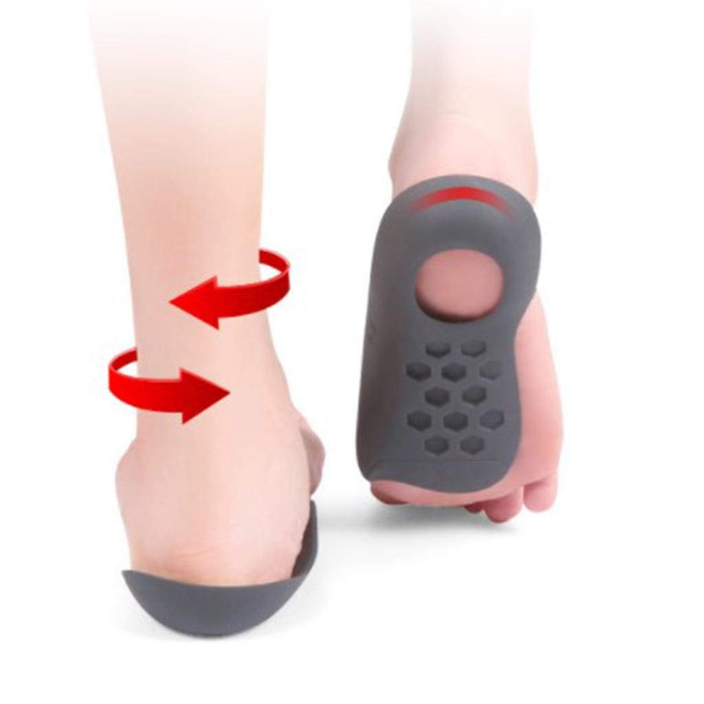 Arch Support Insole Flat Foot Gel Pad Orthopedic Foot Child Women Black L
