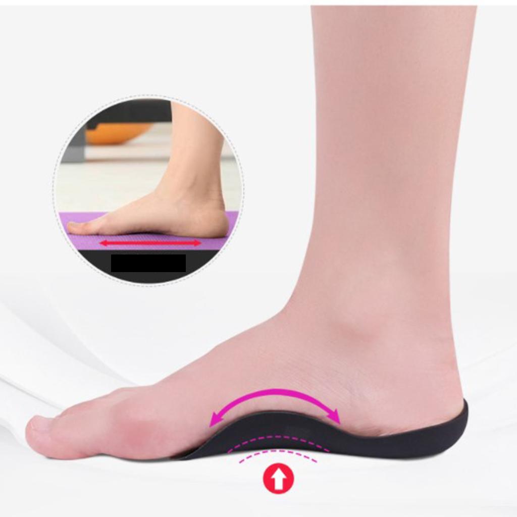 Arch Support Insole Flat Foot Gel Pad Orthopedic Foot Child Women Black L
