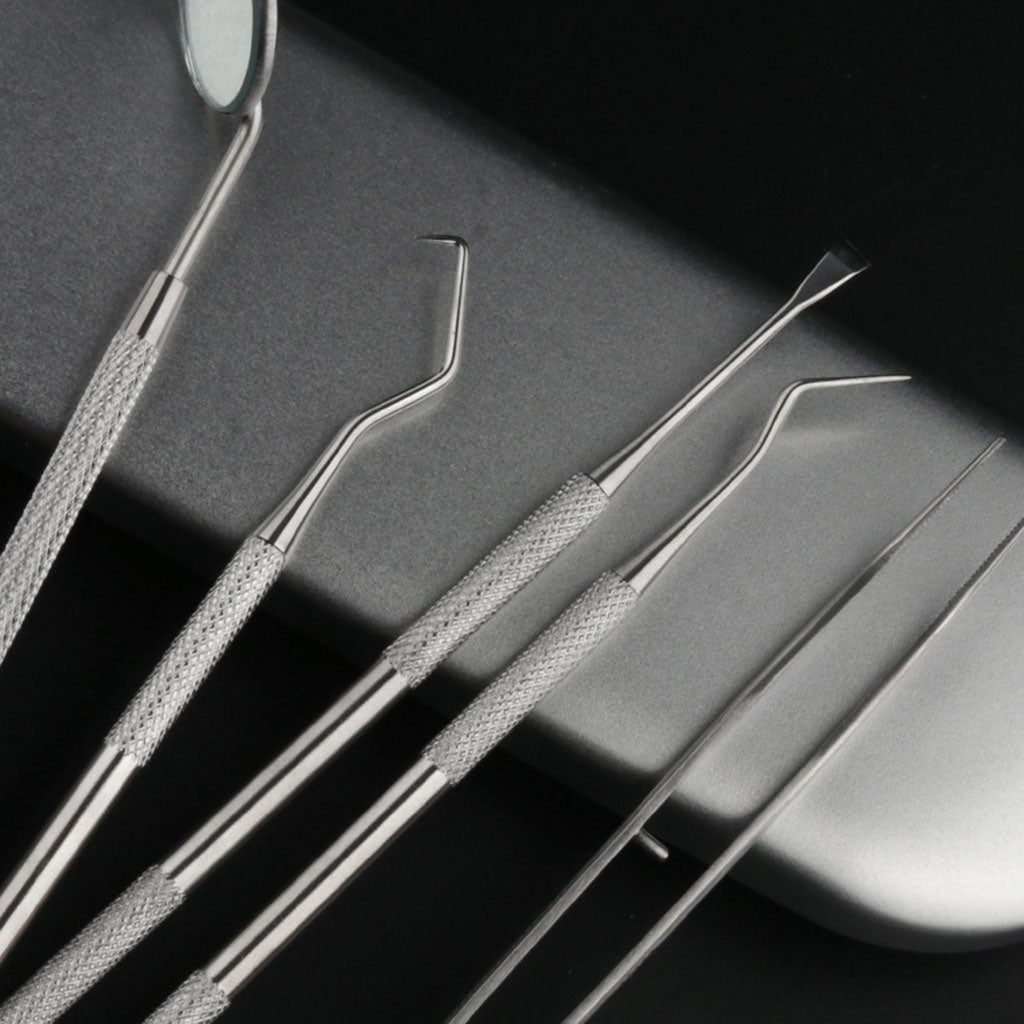 Dental Instrument Details Cleaner Oral Care Stainless Steel 6 pieces