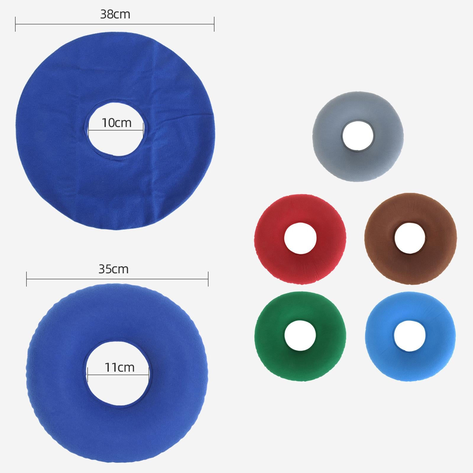 5xInflatable Donut Cushion Bed Sores Seat Pad 15'' for Pregnancy Postpartum Red