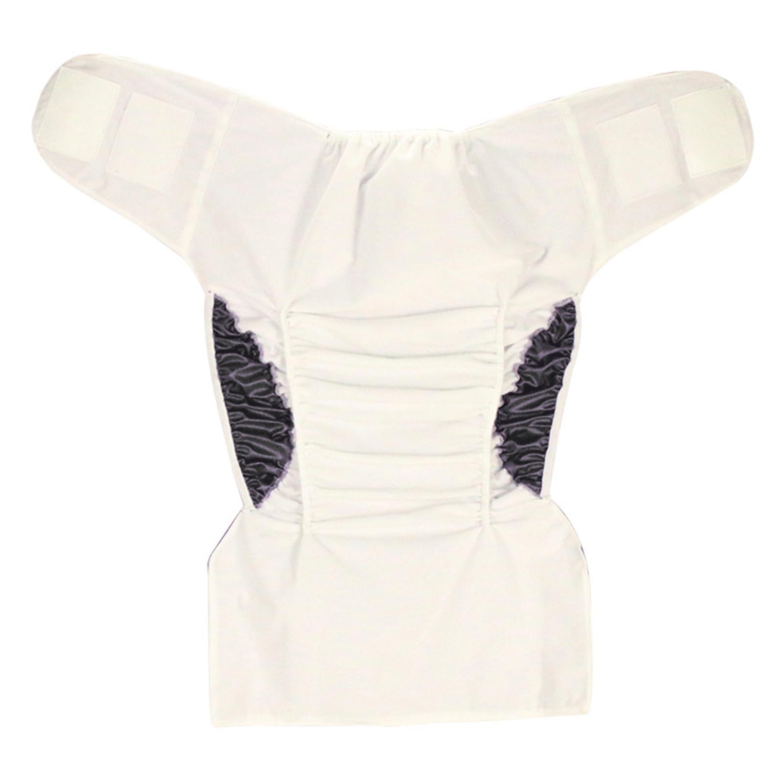 Adults Cloth Diaper Adjustable for Elders Incontinence Disabled Old Black