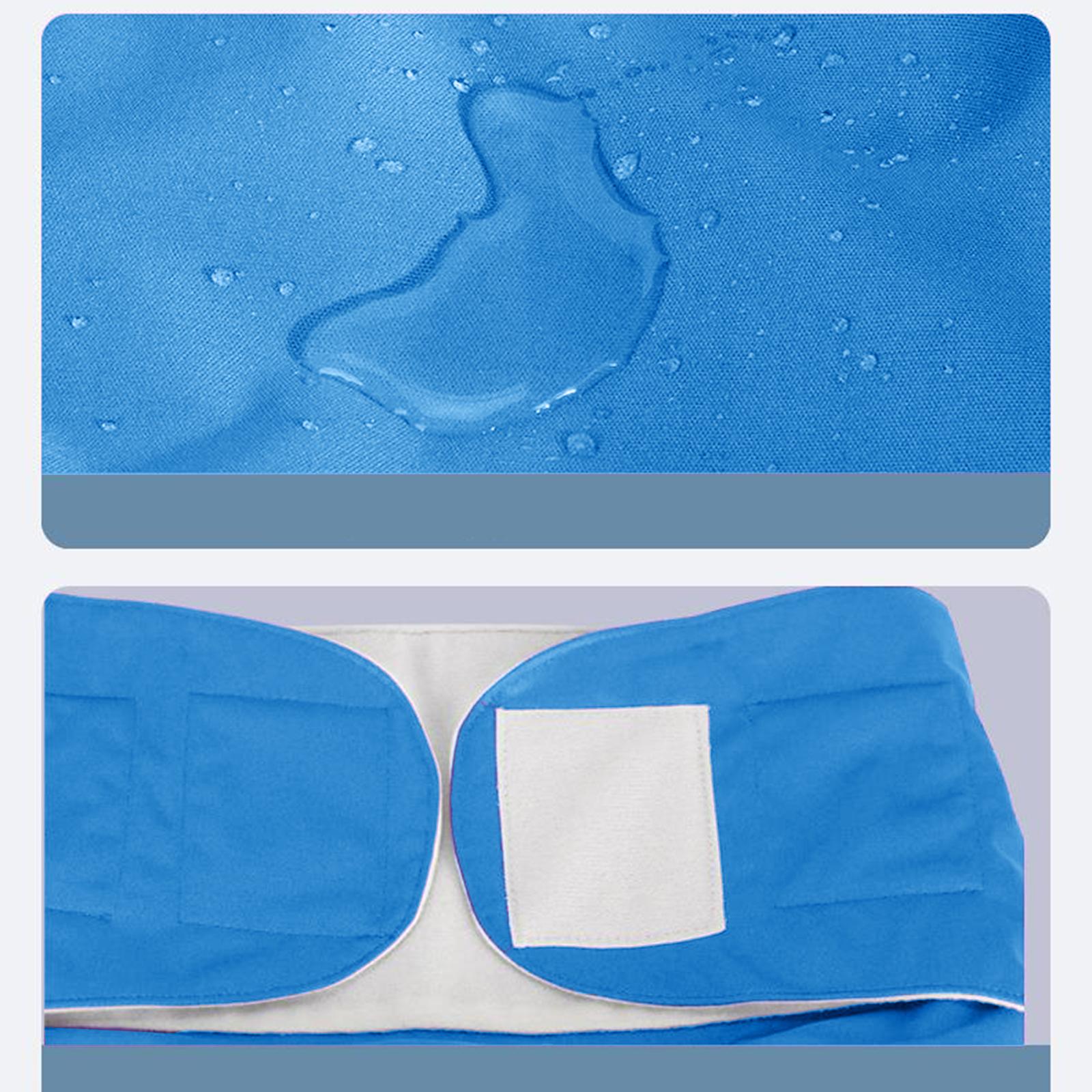 Adults Cloth Diaper Adjustable for Elders Incontinence Disabled Old Blue
