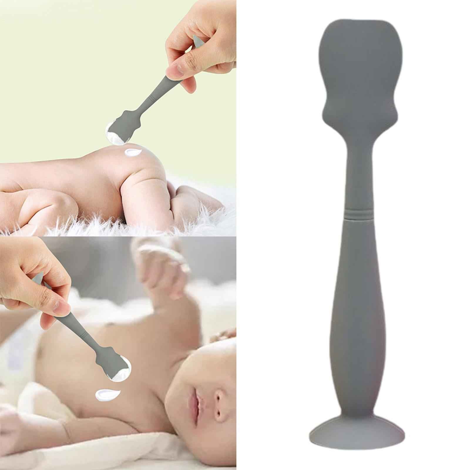 Baby Butt Cream Applicator Mini Rash Cream Brush for Baby Newborn Gray