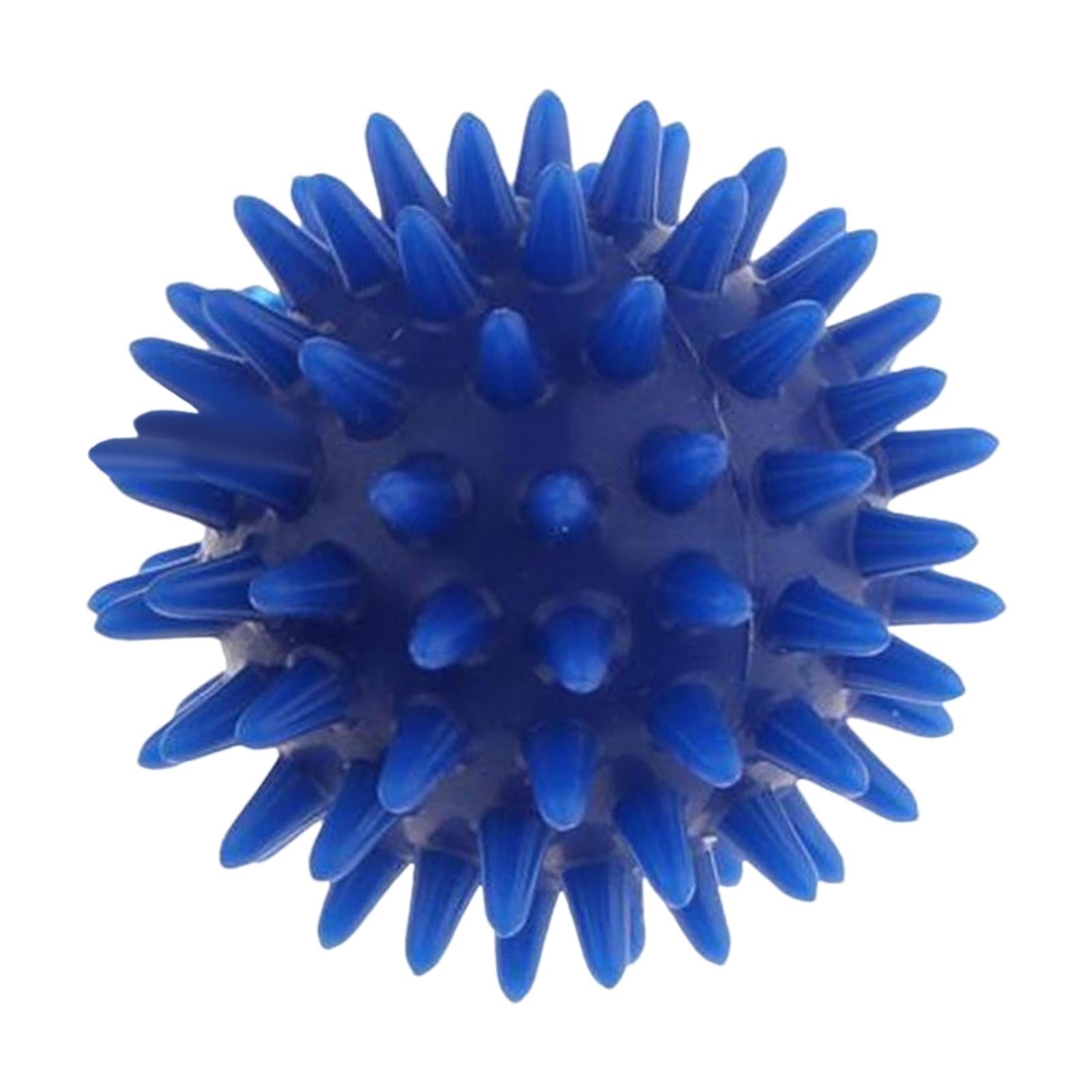 6xSpike Massage Ball Exercise Foot Massage Ball for Back Hand Palms Feet Soles Blue