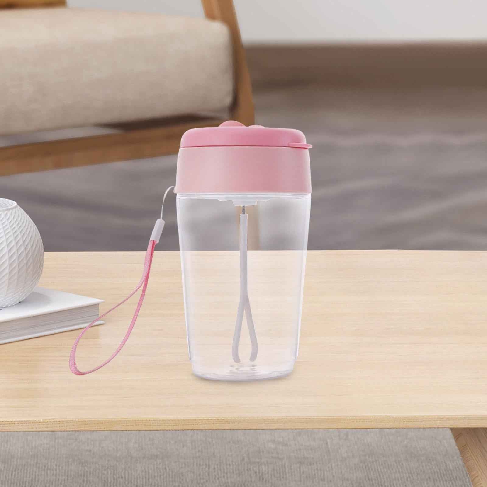Electric Protein Shaker Bottle Mixer Cup for Protein Mixes Milkshakes Sports Pink