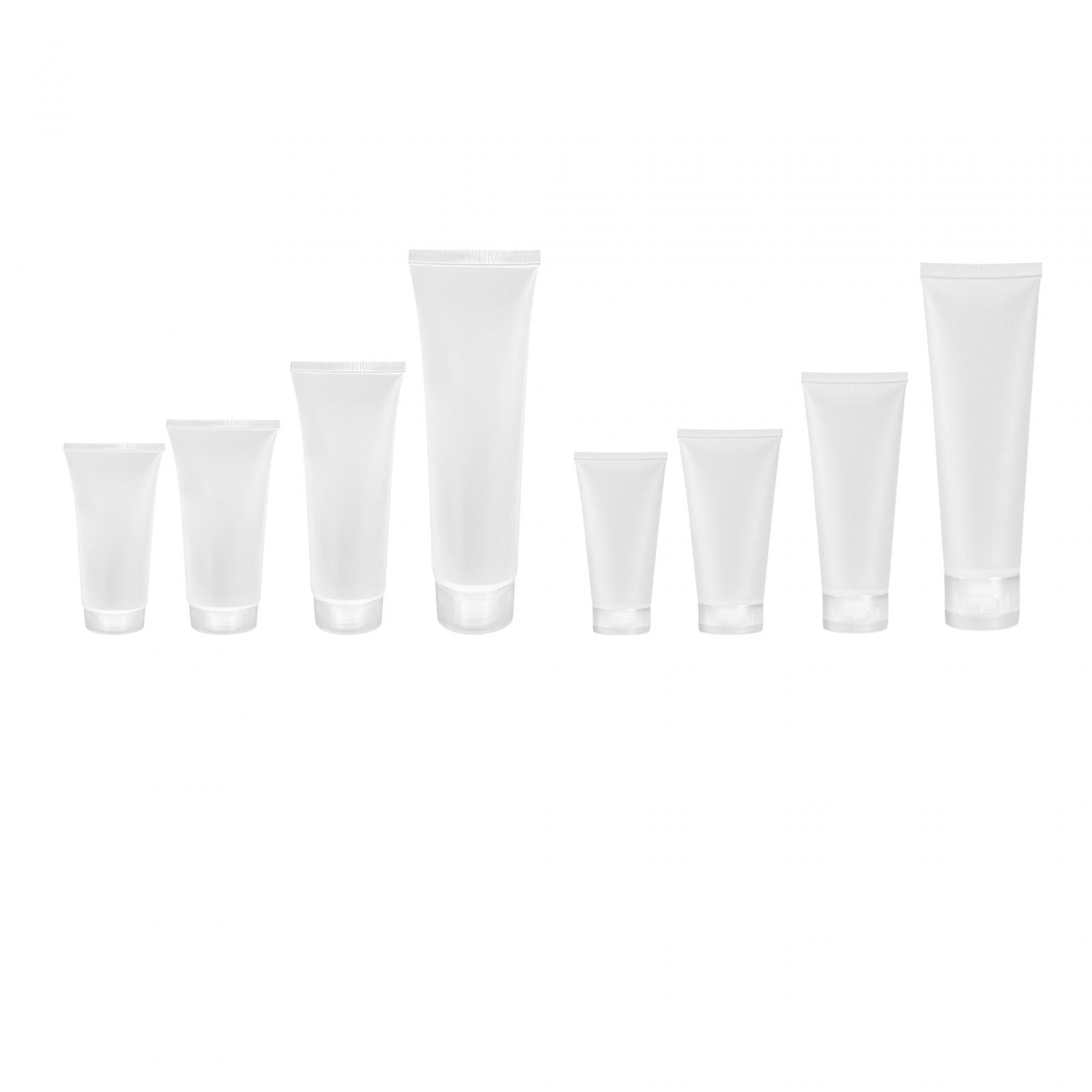 6x6 Pieces Makeup Sample Soft Container Tube Bottle for Split Shampoo Cleanser 20ml Screw Cap