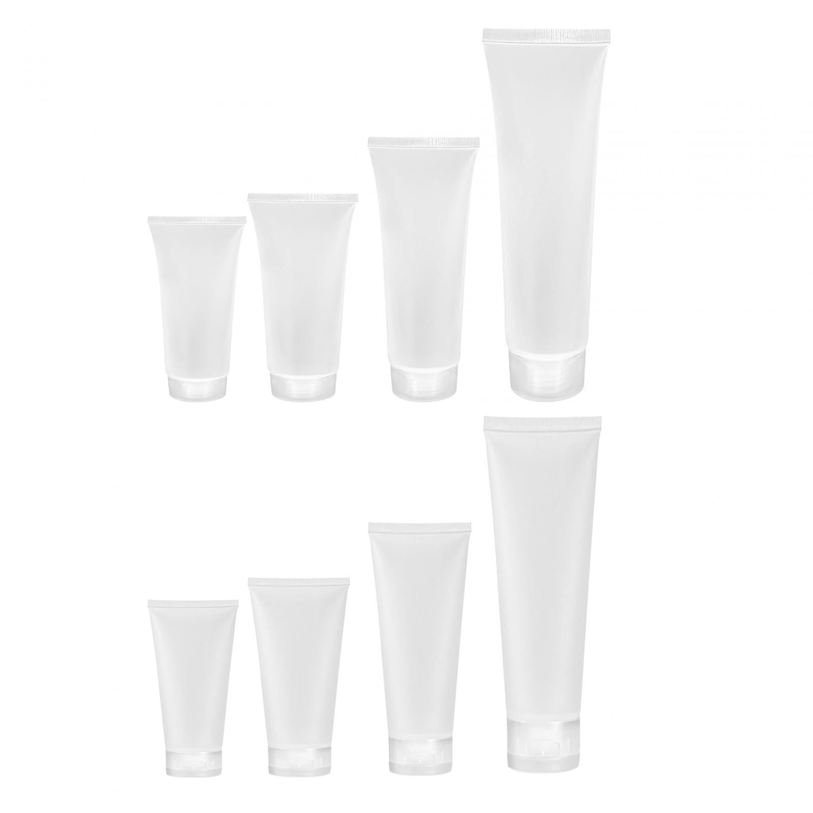 5x6 Pieces Makeup Sample Soft Container Tube Bottle for Split Shampoo Cleanser 20ml Screw Cap