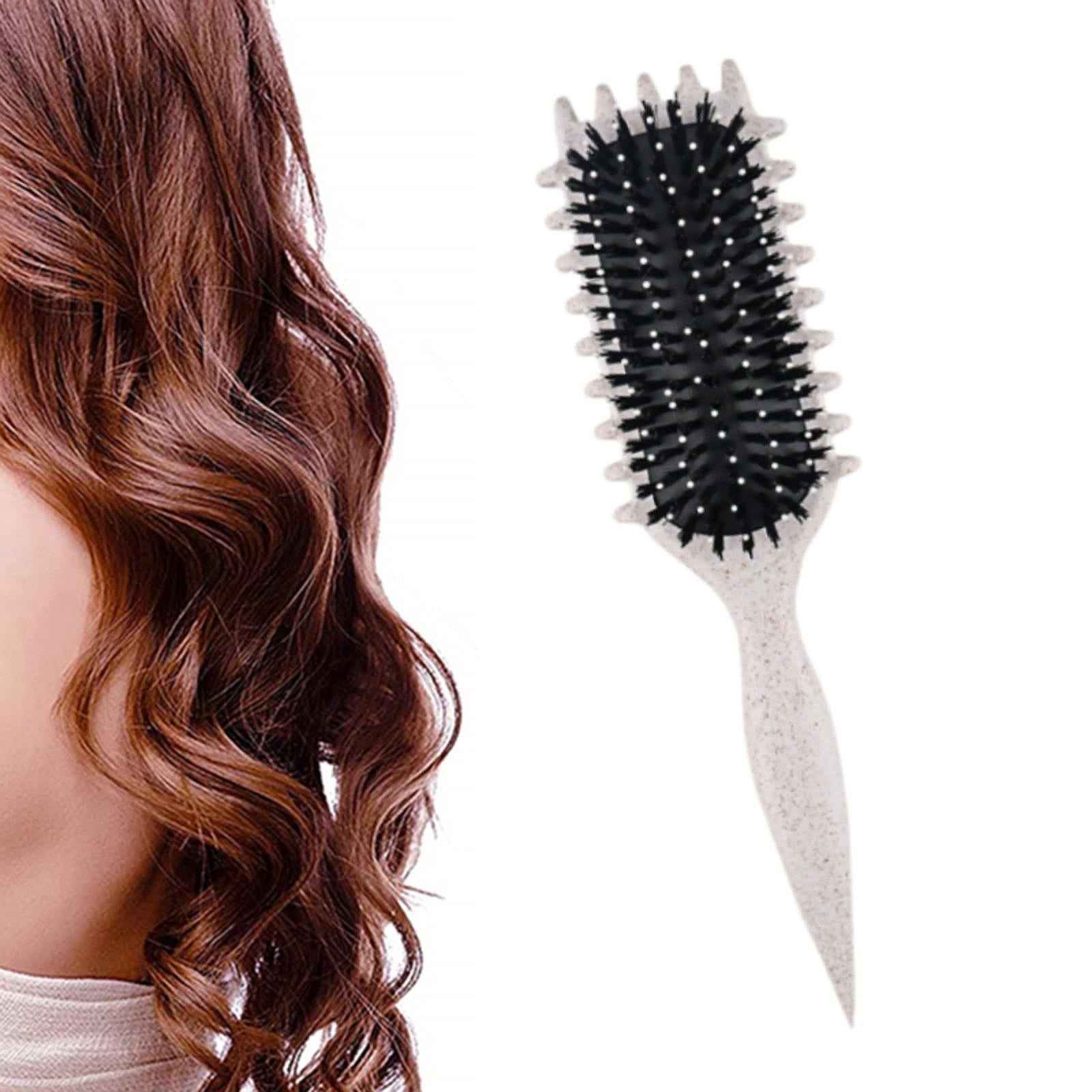 Curly Hair Brush Barber Comb Bristle Curly Defining Brush for Men Home Salon