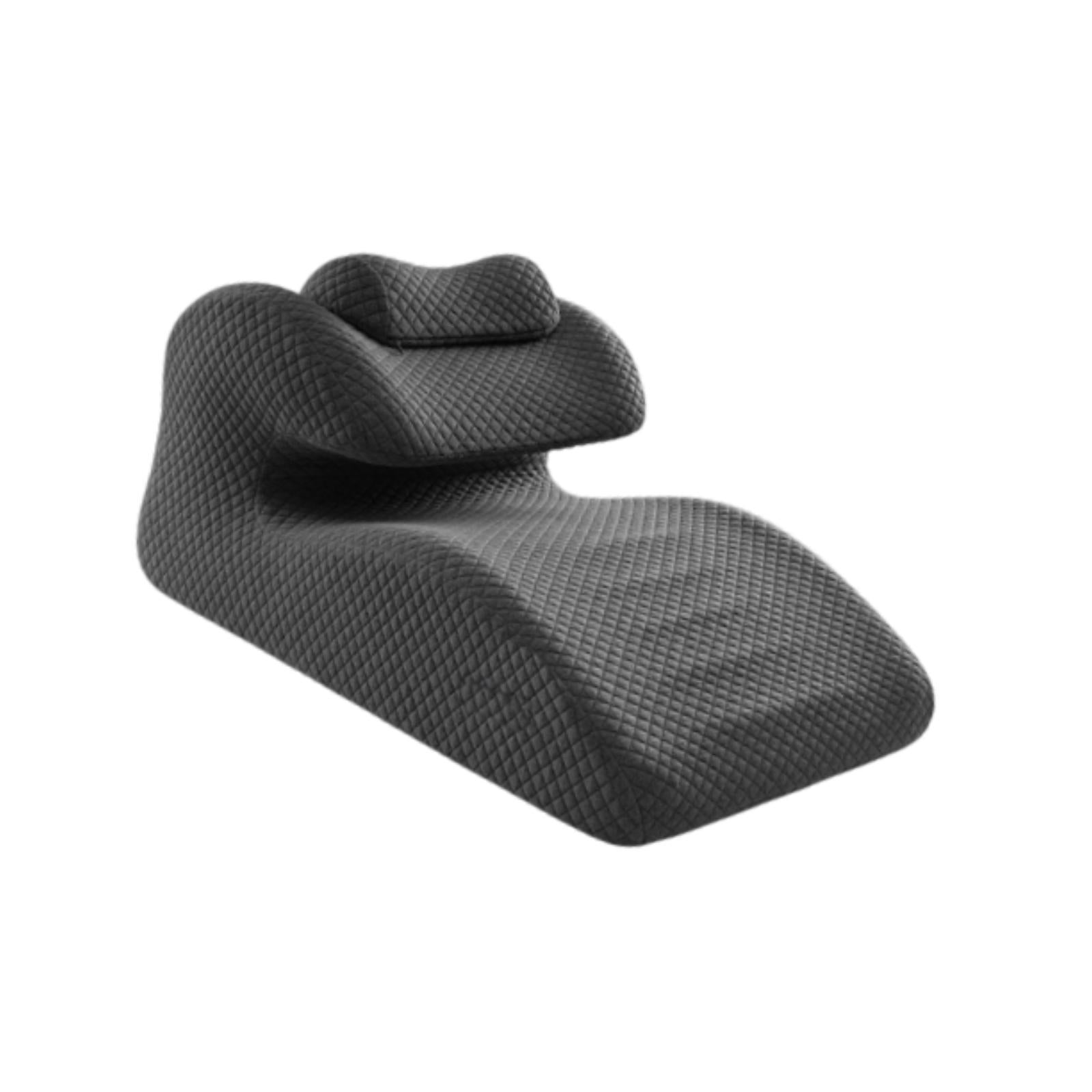Bed Wedge Pillow Comfortable Face Down Pillow Ergonomic for Sleeping Reading Dark Gray