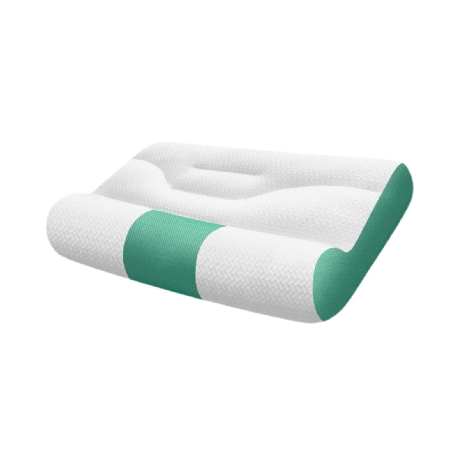 Cervical Neck Pillow Lightweight Comfort for Sleeping for Home Bedroom Hotel Green S