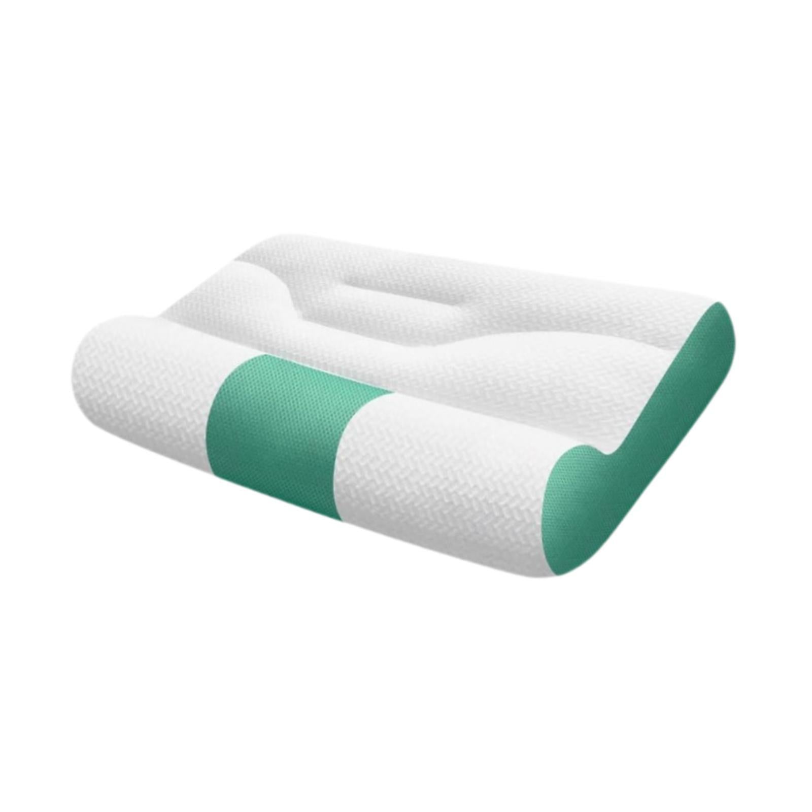 Cervical Neck Pillow Lightweight Comfort for Sleeping for Home Bedroom Hotel Green Size L
