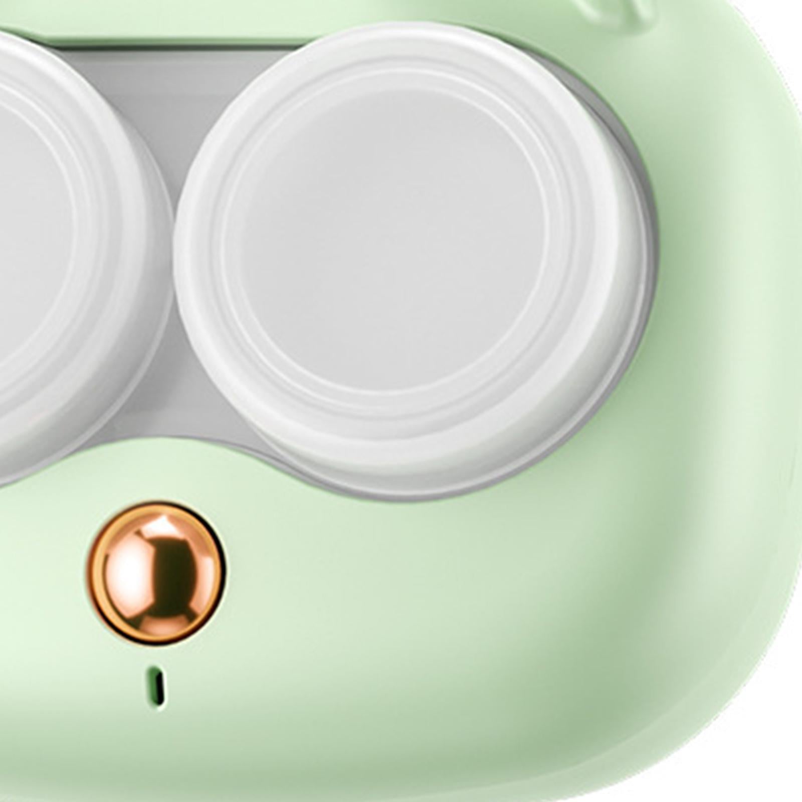 Automatic Contact Lenses Case Versatile Holder for Daily Outdoor Sports Office Green