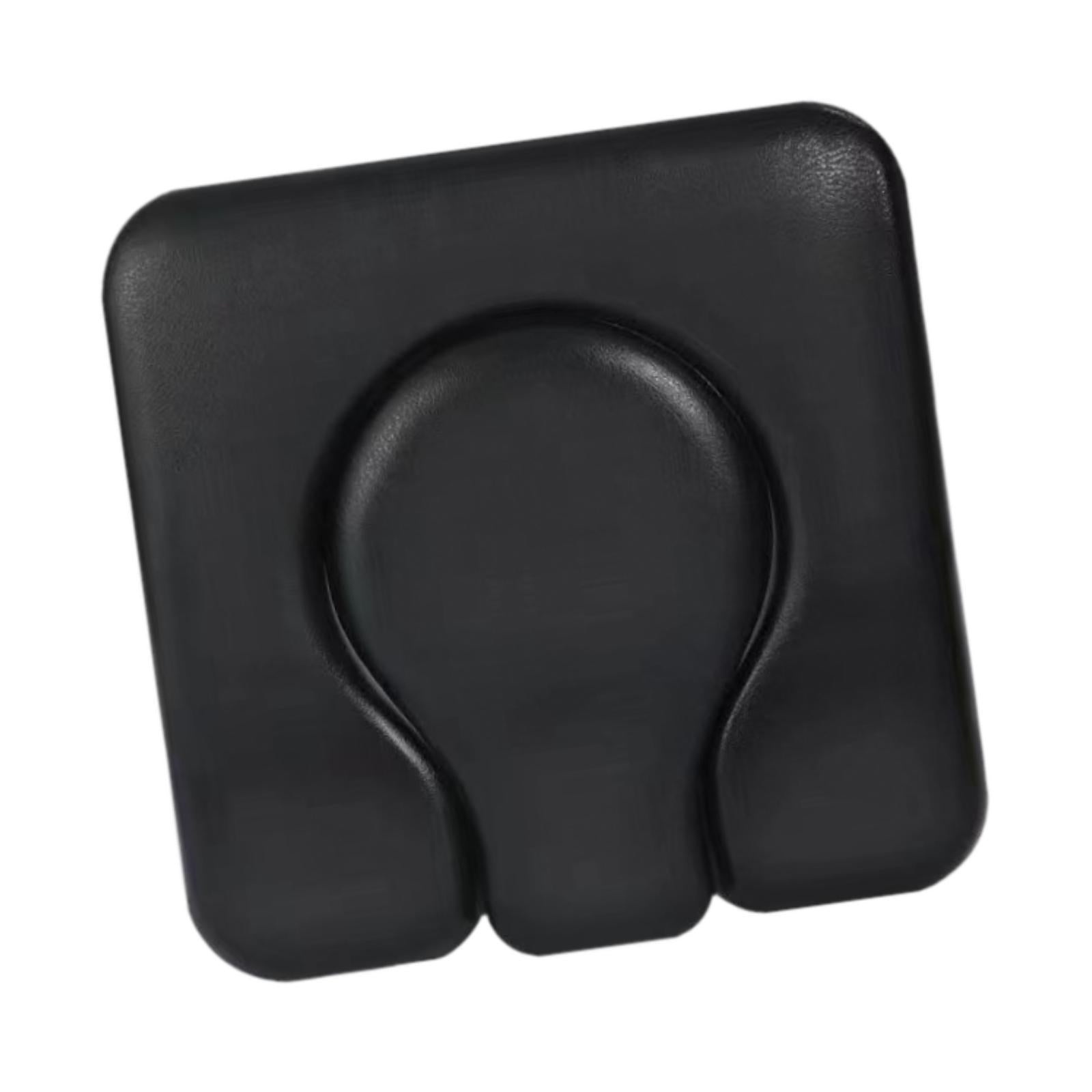 PU Commode Seat Cushion for Bedside Commode Chairs Black for Adults Disabled Gourd Hole Seat Pad