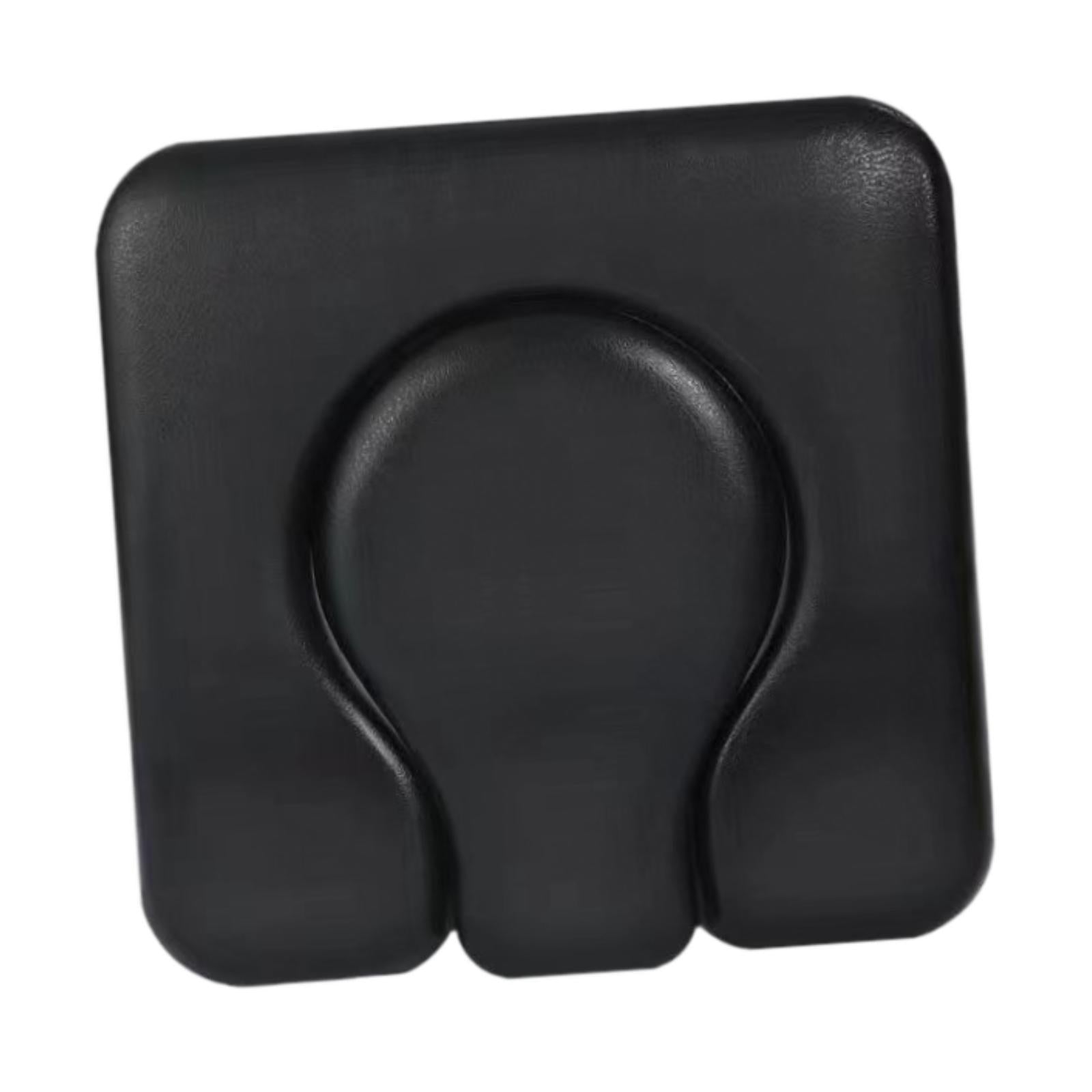 PU Commode Seat Cushion for Bedside Commode Chairs Black for Adults Disabled Gourd Hole Seat Pad