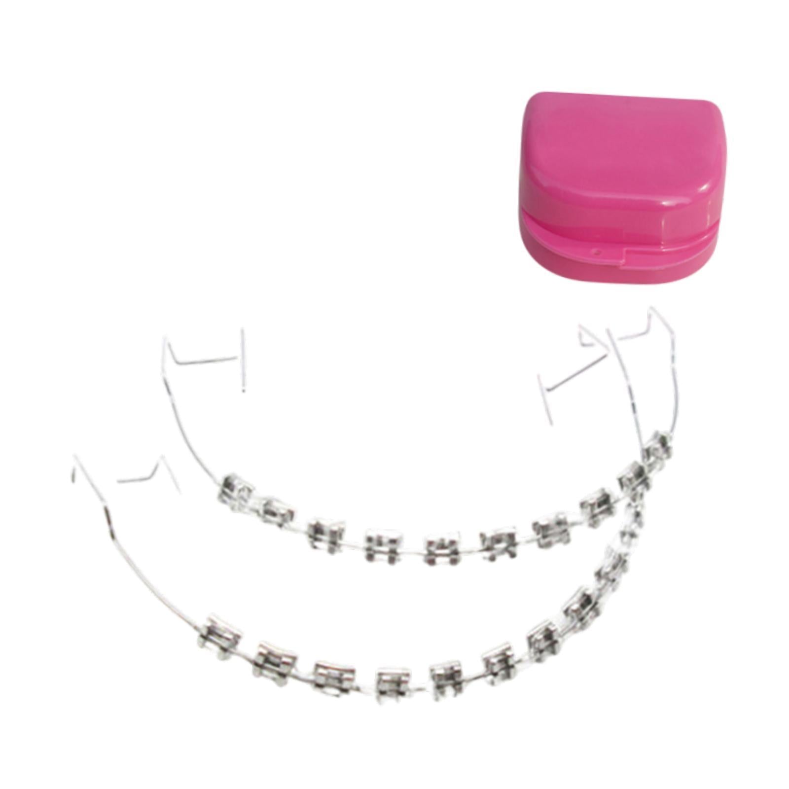 Temporary Tooth Decoration Comfortable Brace Chain Practice Props for Adults clear