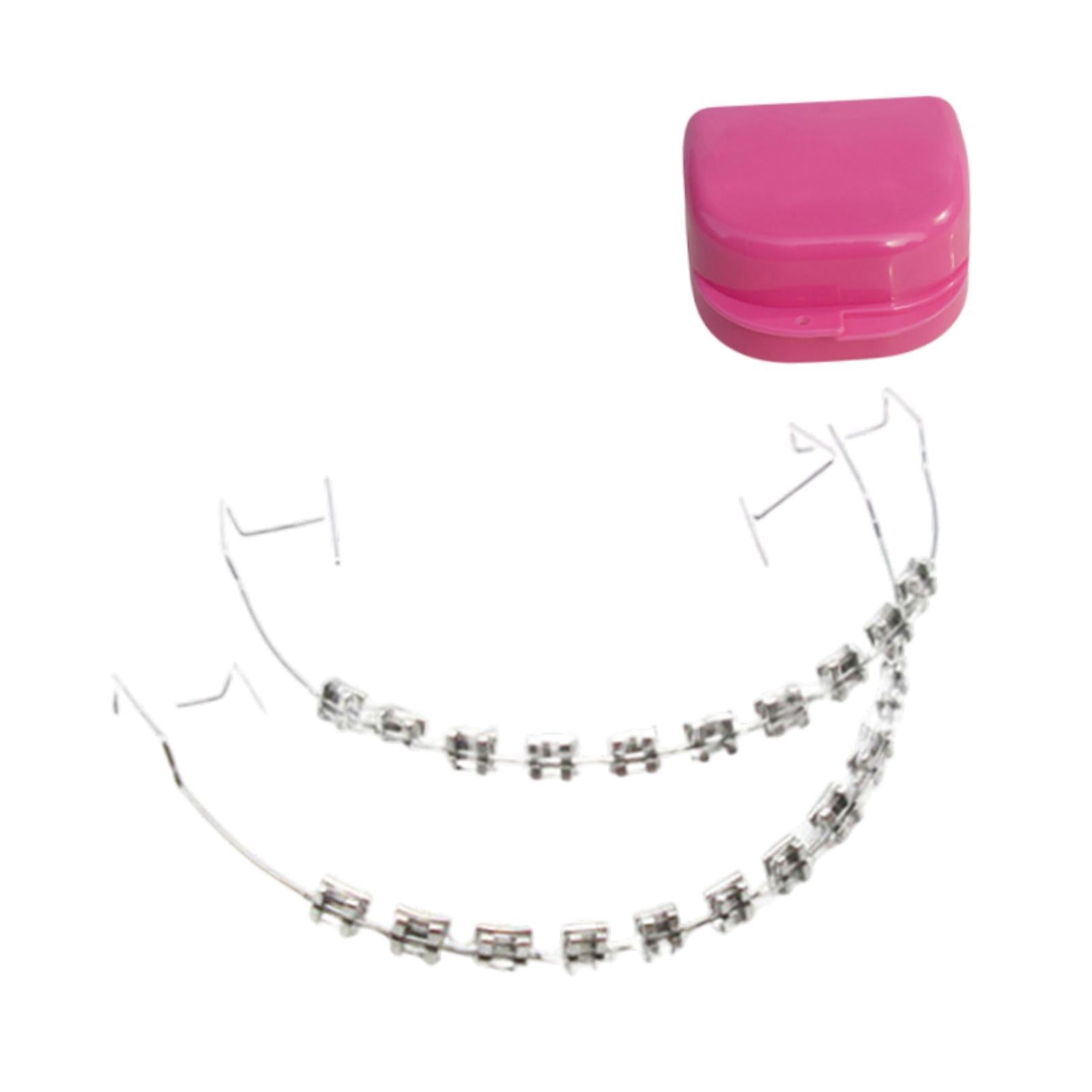 Temporary Tooth Decoration Comfortable Brace Chain Practice Props for Adults clear