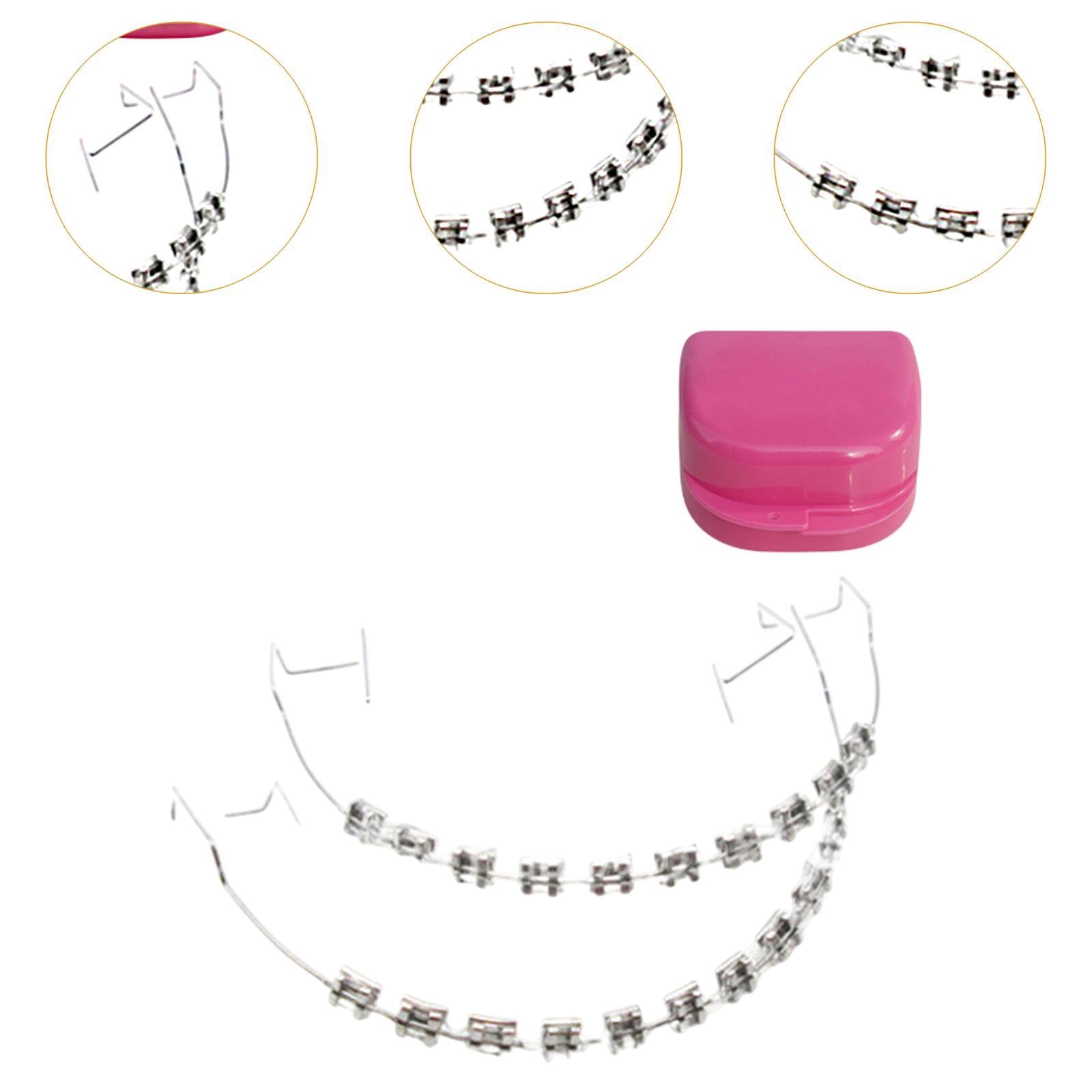 Temporary Tooth Decoration Comfortable Brace Chain Practice Props for Adults clear