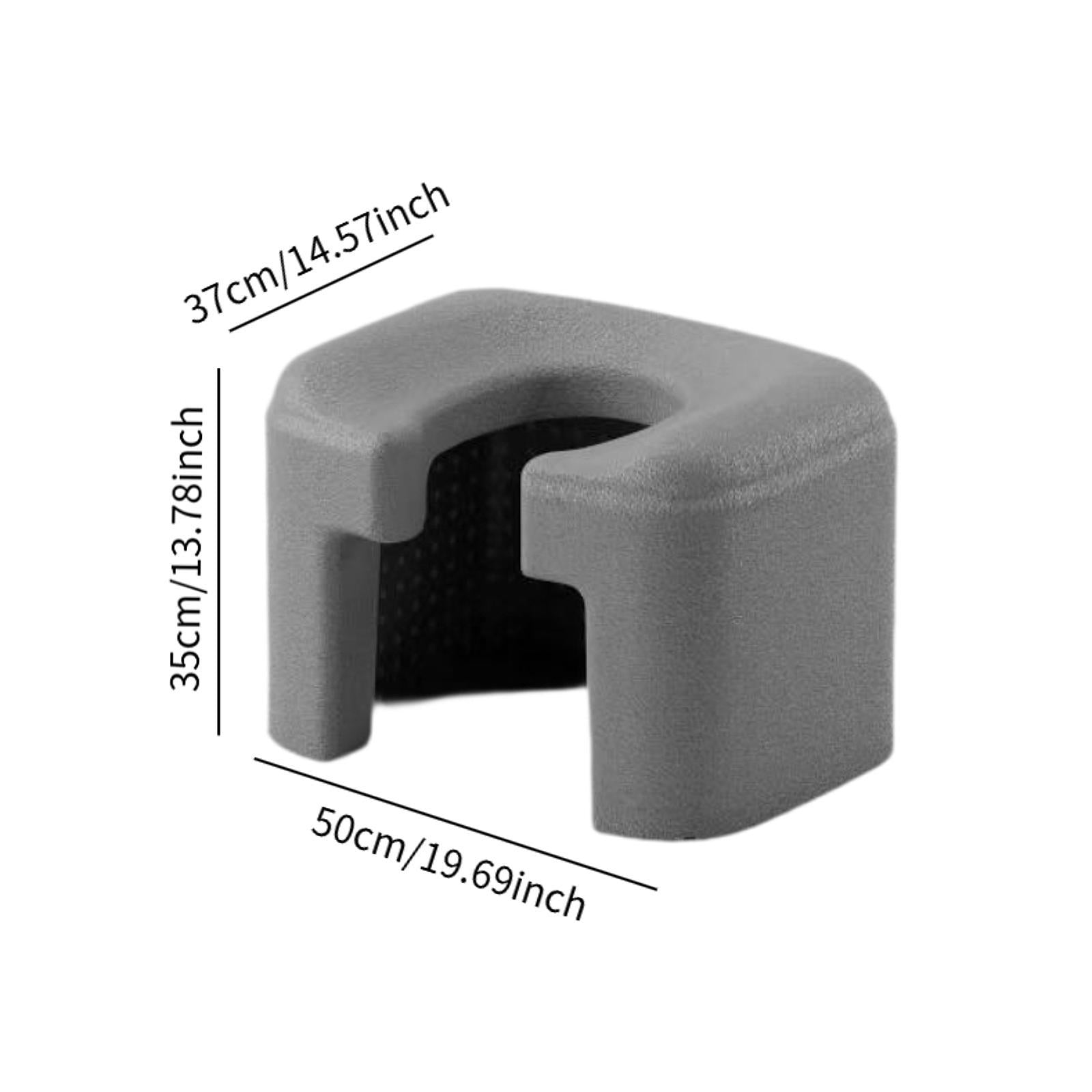Toilet Commode Chair Multifunction Functional Stability Elderly Shower Chair Gray