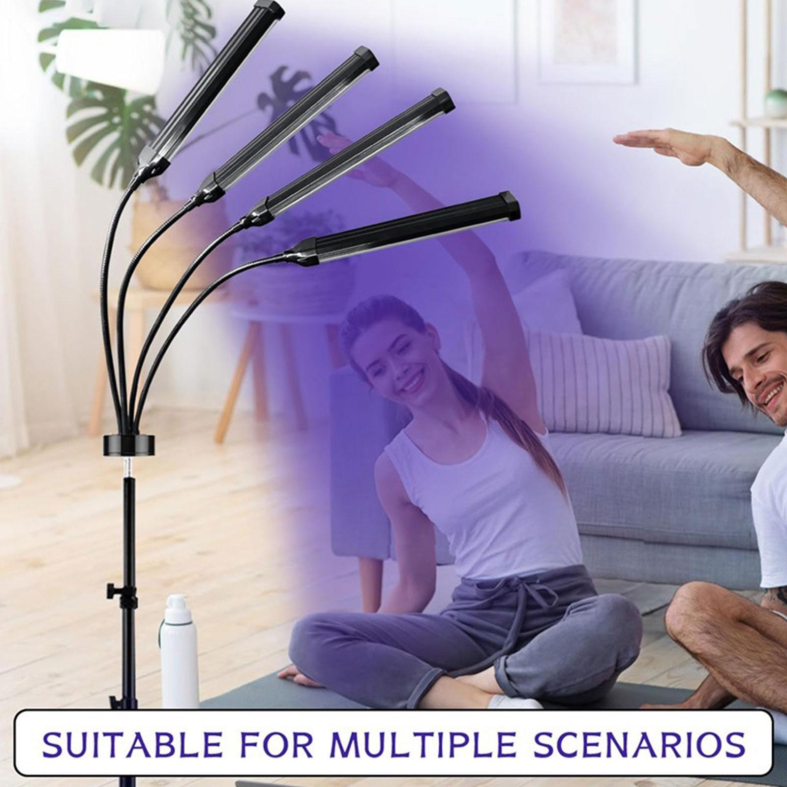 LED Tanning Lamp Indoor Blue Light Adjustable Stand for Face Chest Shoulders