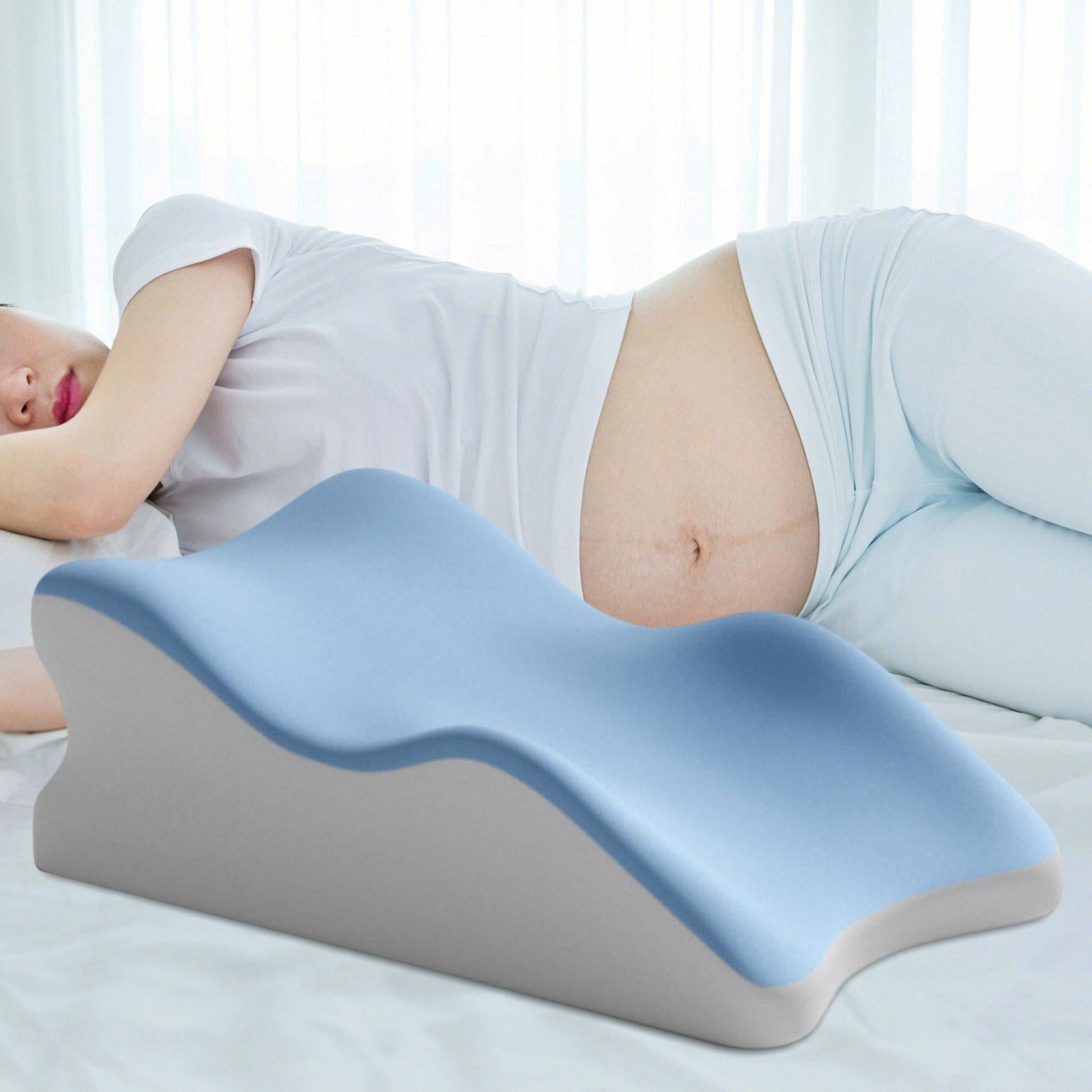 Back Pillow for Bed Sitting up for Lying Women Back, Legs, and Knees Support Blue